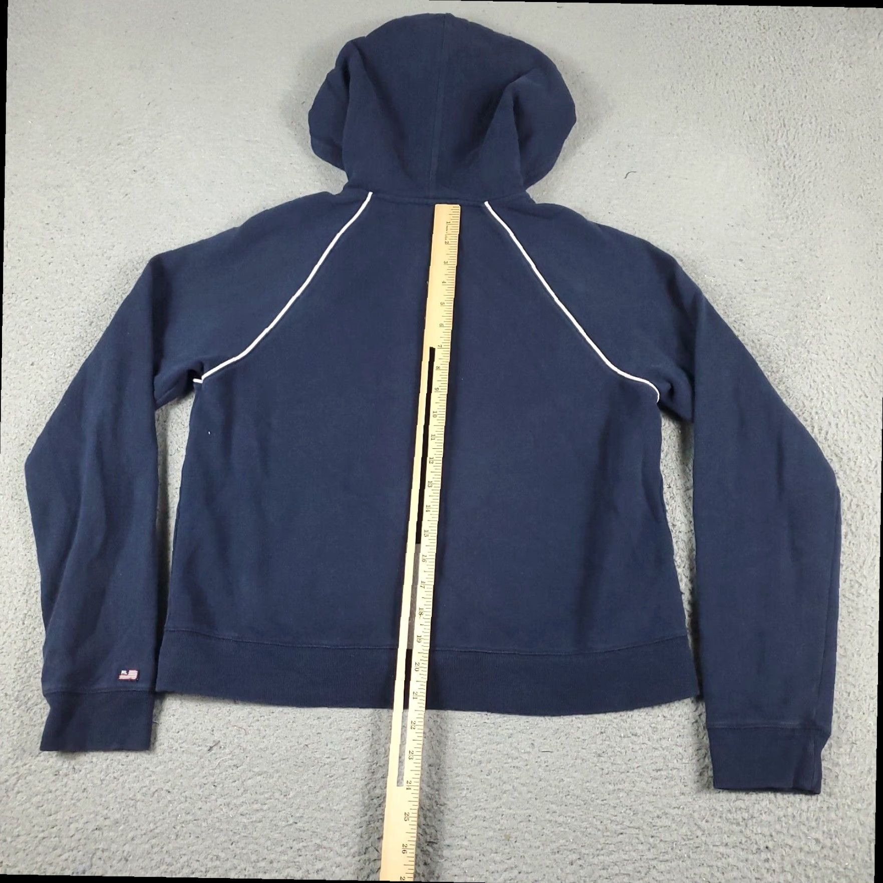 Ralph Lauren Ralph Lauren Womens Large Blue Full Zip Hoodie Sweatshirt Size L / US 10 / IT 46 - 7 Thumbnail