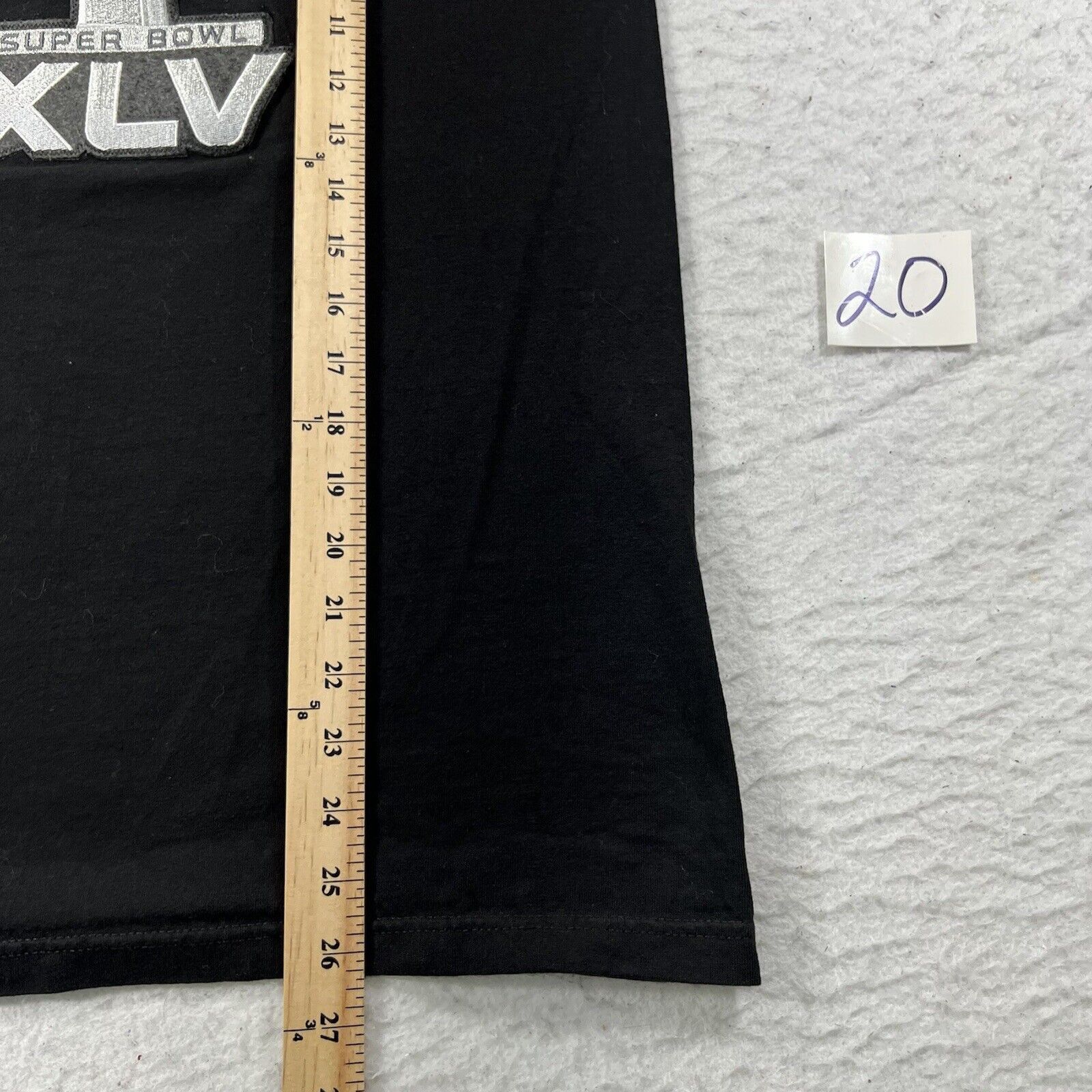 NFL NFL Super Bowl XLV Black Short Sleeve Patch Logo T Shirt Size US S / EU 44-46 / 1 - 8 Thumbnail