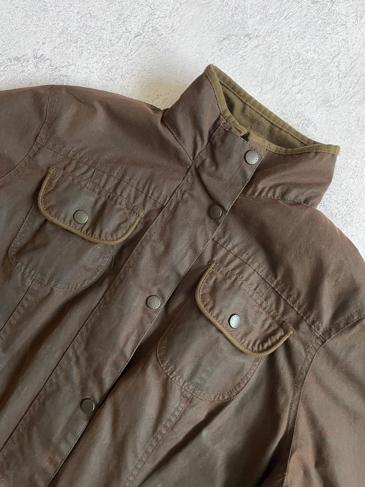 Barbour Barbour L1094 Ladies Utility Jacket Brown England Size US M / EU 48-50 / 2 - 6 Thumbnail