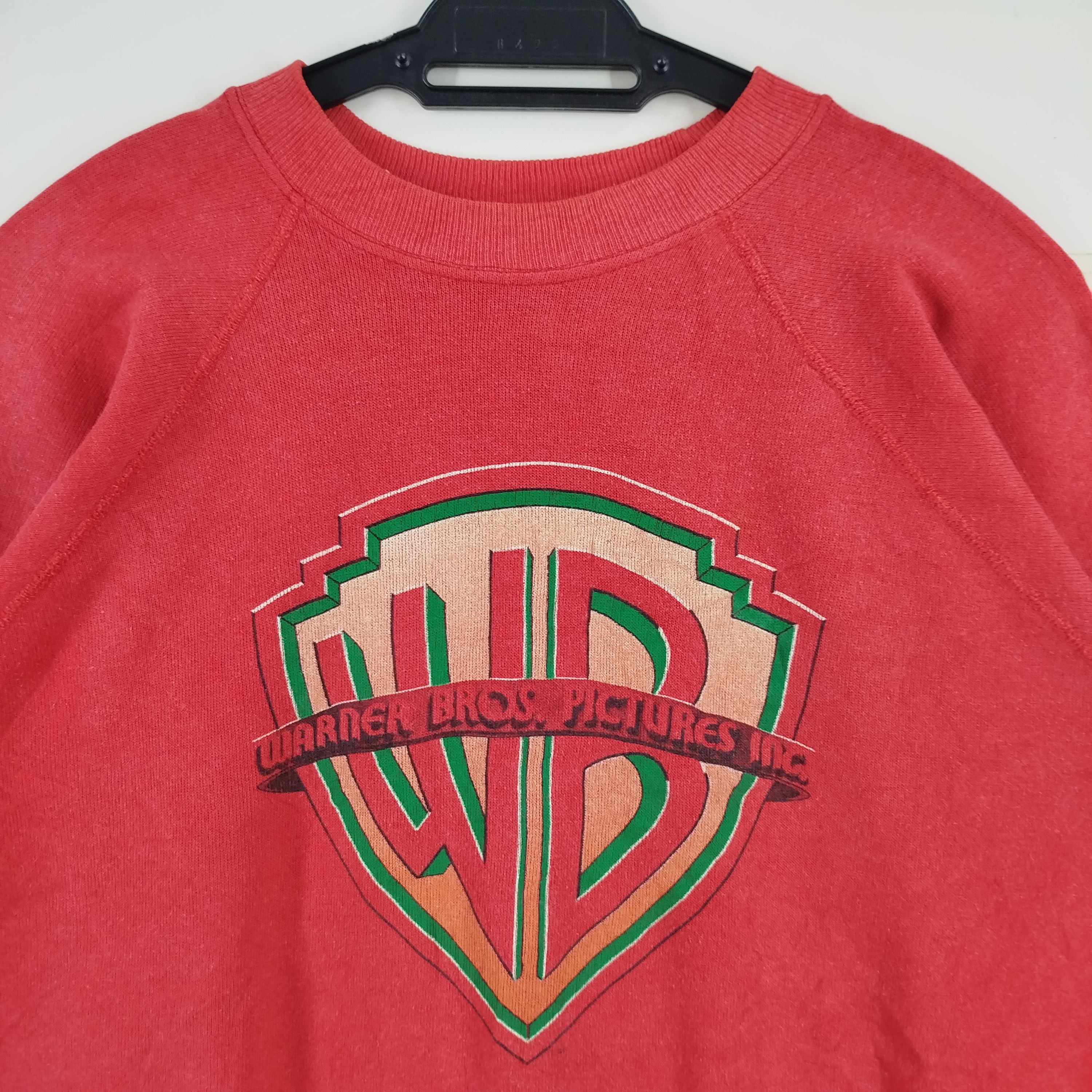 Hanes × Vintage × Warner Bros Vintage Warner Bros Pictures Big Logo 80's Hanes USA CropTop Size US M / EU 48-50 / 2 - 2 Thumbnail