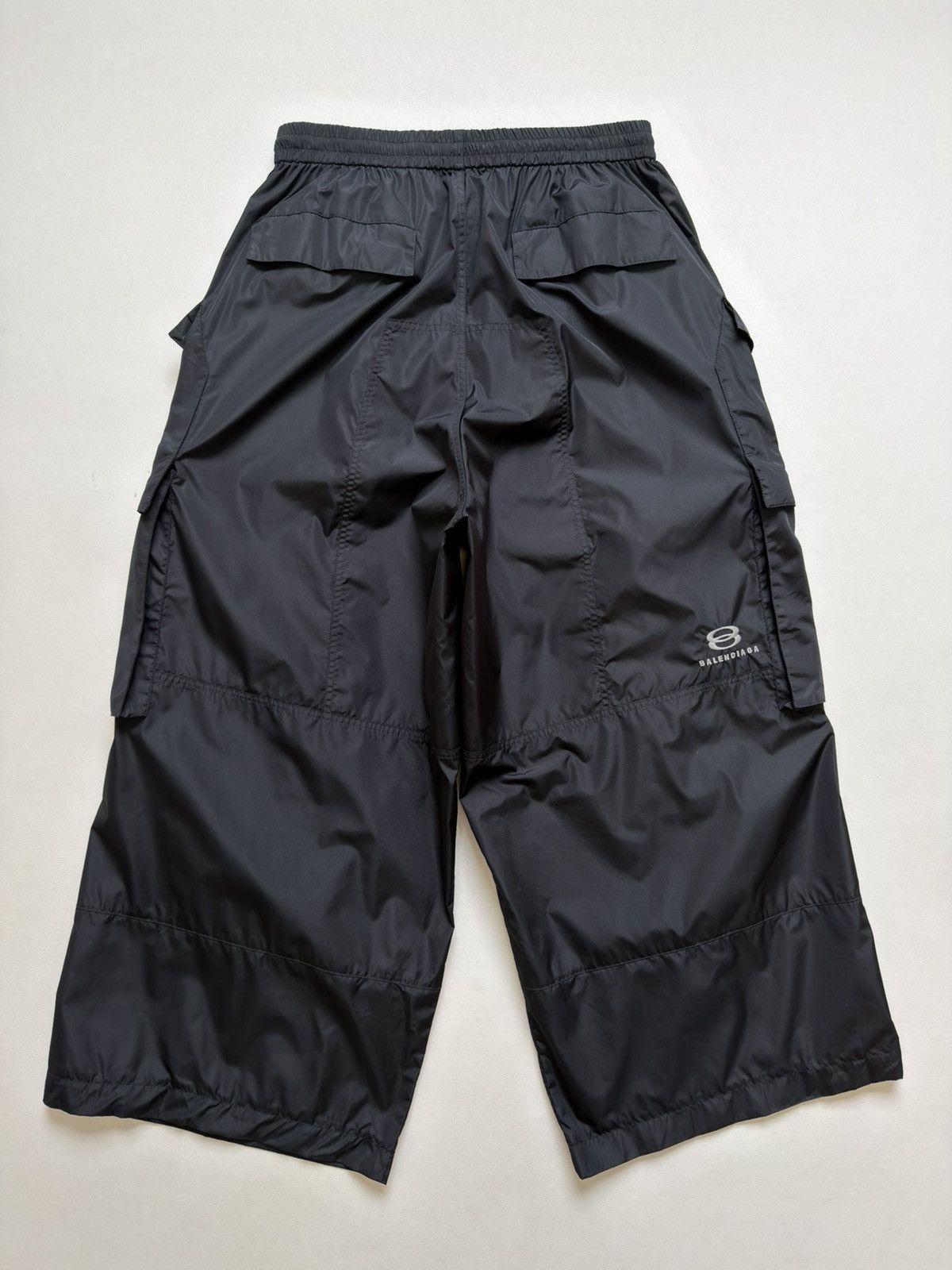 Balenciaga 2021 Black Nylon Technical Cargo Pants Size US 32 / EU 48 - 15 Thumbnail