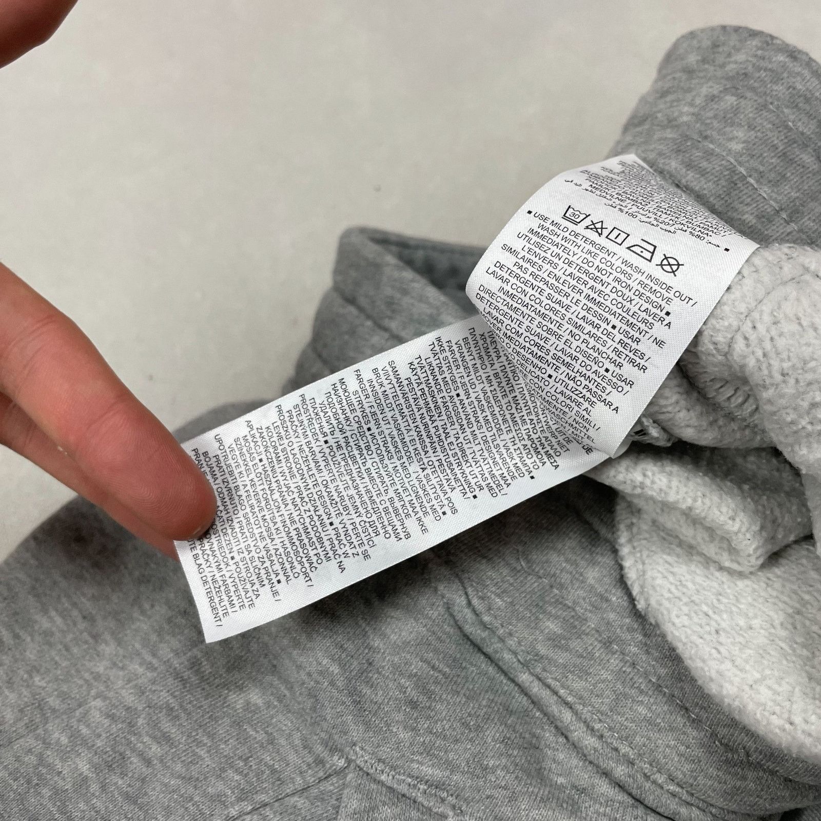 Nike Nike Club Men's Heather Gray Cotton Swoosh Sweatpants Small Size US 30 / EU 46 - 8 Thumbnail