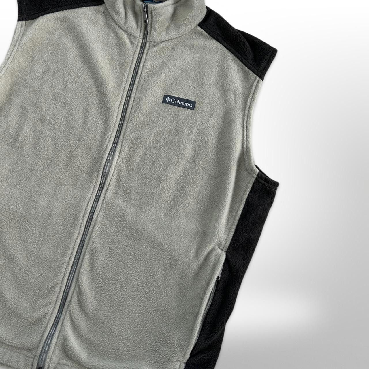 Columbia Columbia Men’s Cream and Brown Fleece Full Zip Vest Size US XL / EU 56 / 4 - 2 Thumbnail