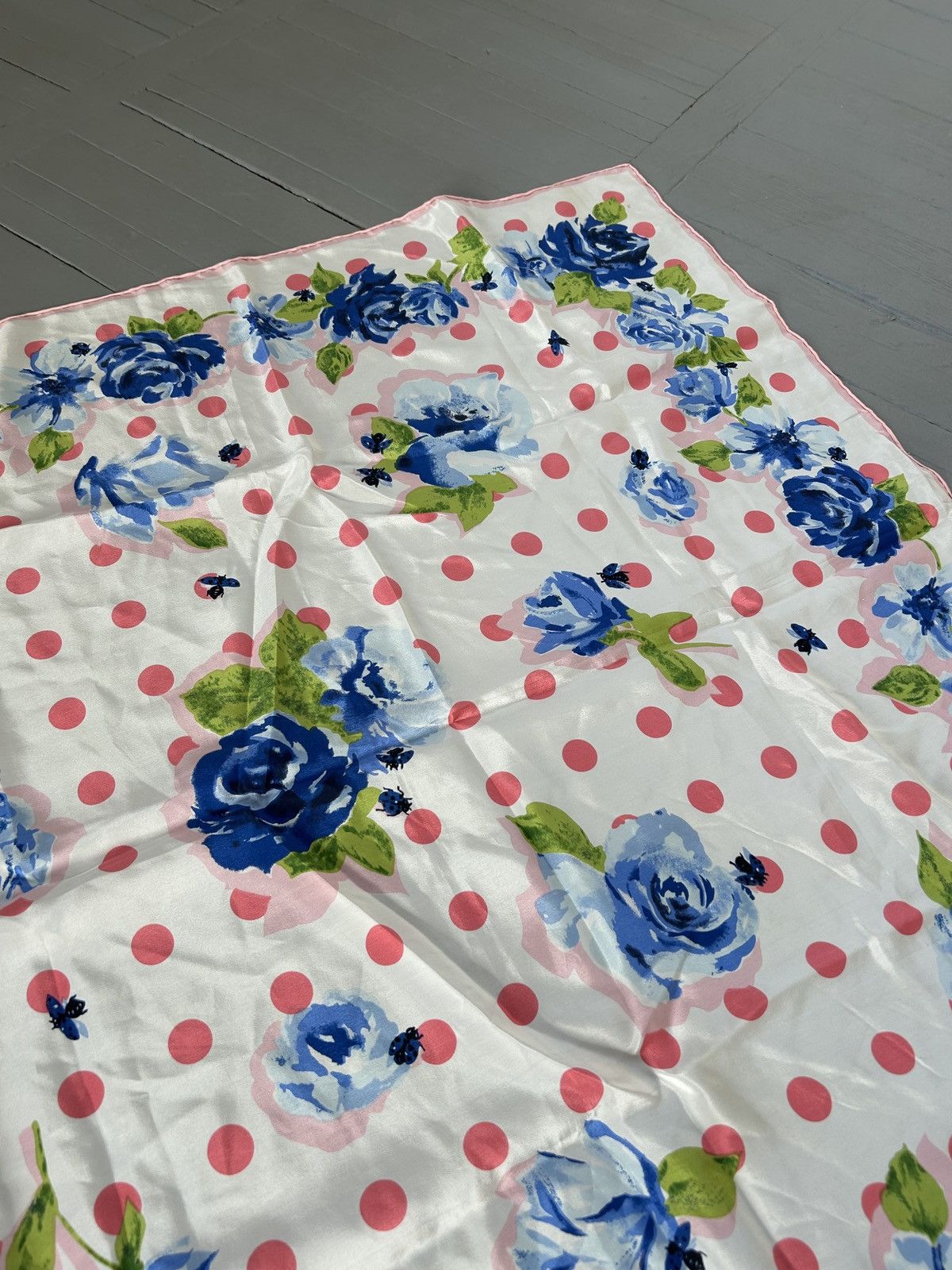 Vintage Vintage silk scarf floral Size ONE SIZE - 4 Thumbnail