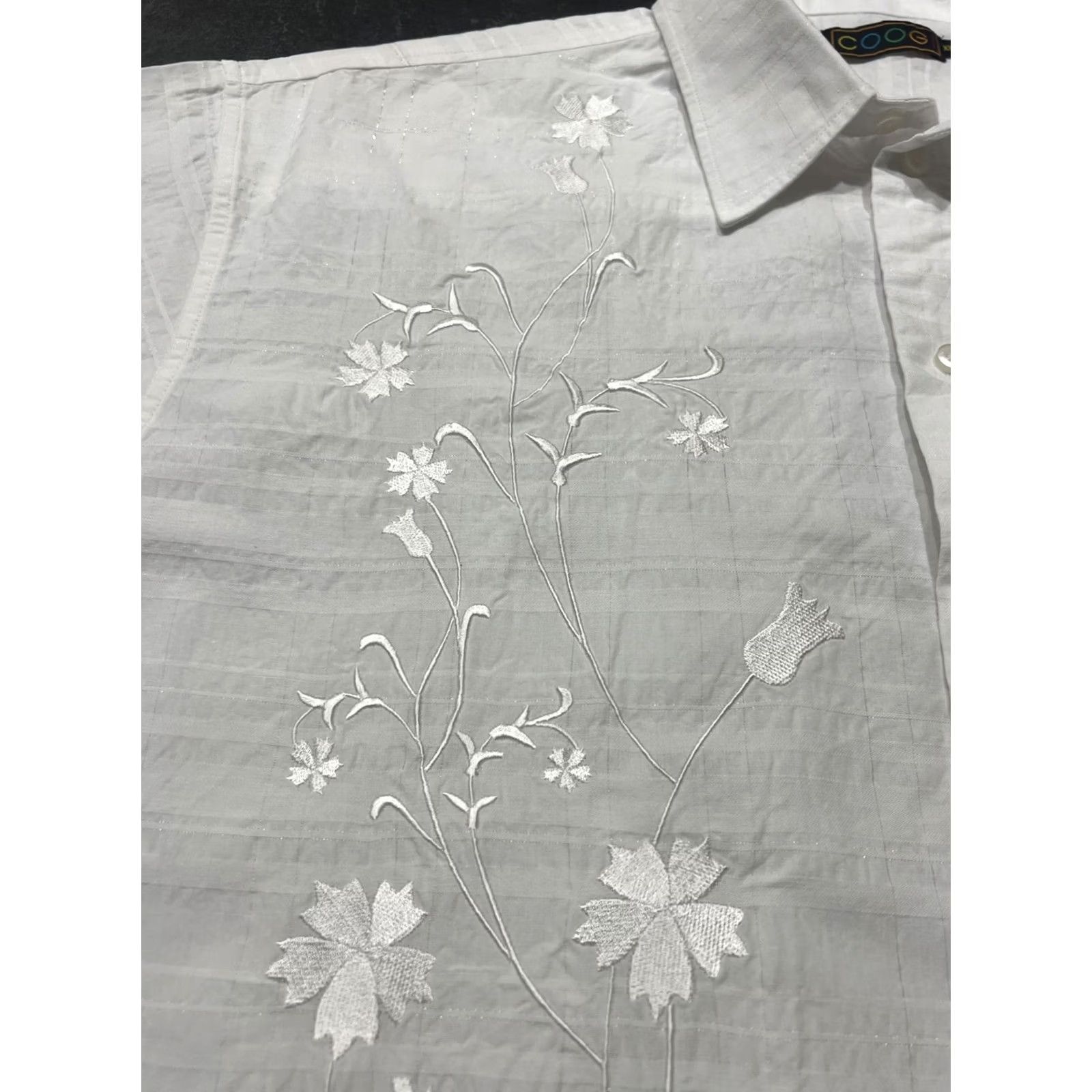 Coogi VTG COOGI Australia Shirt Men’s 3XL Button Up Short Sleeve S/S Embroidery Floral Size US XXL / EU 58 / 5 - 4 Thumbnail