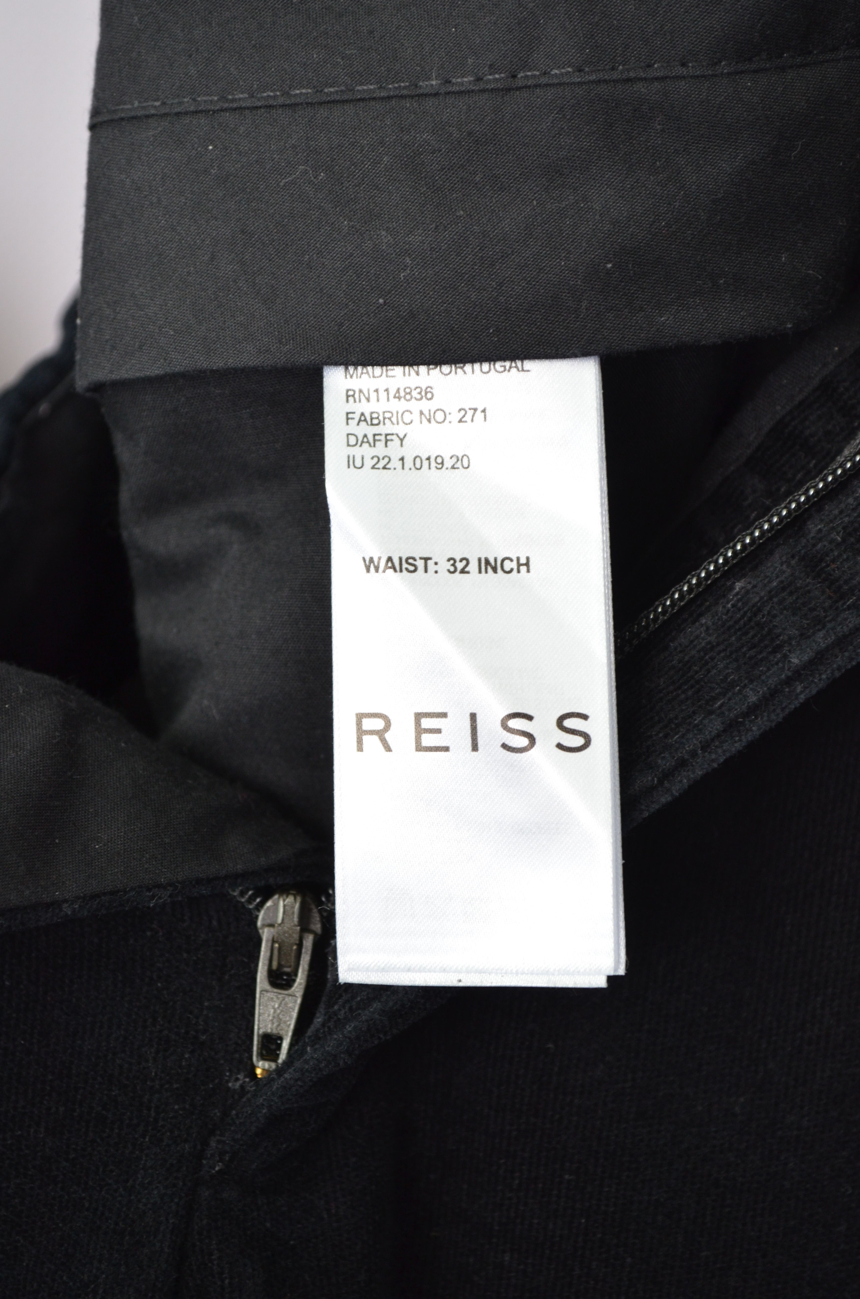 Designer × Reiss REISS Black Corduroy Mens Pants Trousers Size W32 L32 Size US 32 / EU 48 - 10 Thumbnail
