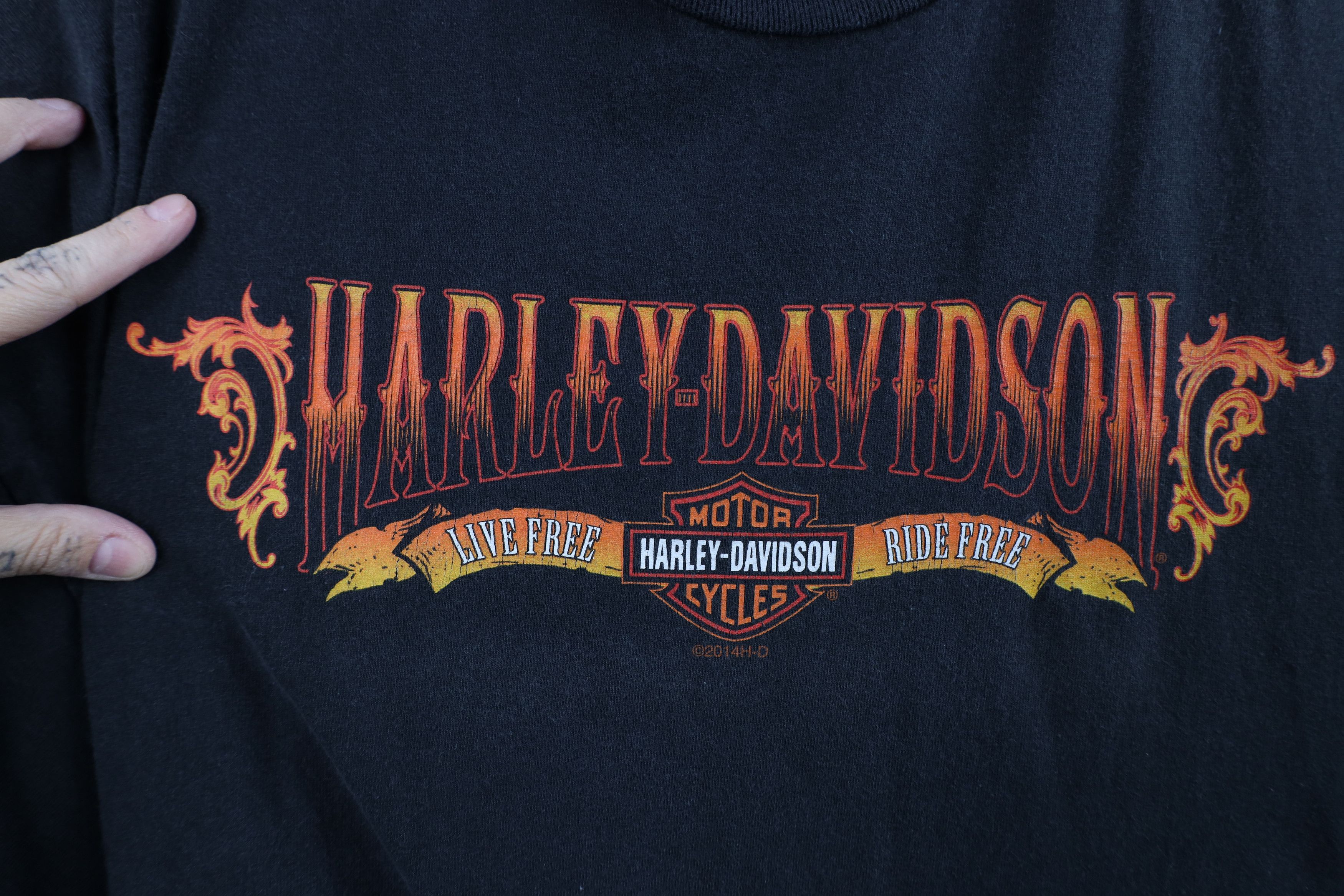 Harley Davidson Vintage Y2K Harley Davidson Skull Wings Steel City T-Shirt Size US XXL / EU 58 / 5 - 4 Thumbnail
