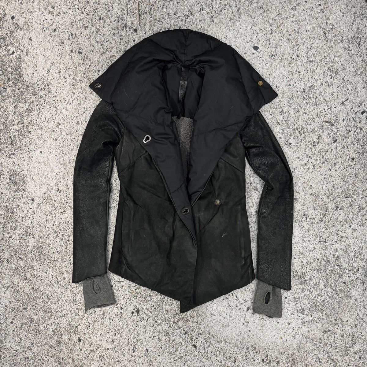 Isaac Sellam Experience Isaac Sellam Experience Lambskin Leather Down Puffer Jacket Size XS / US 0-2 / IT 36-38 - 3 Thumbnail