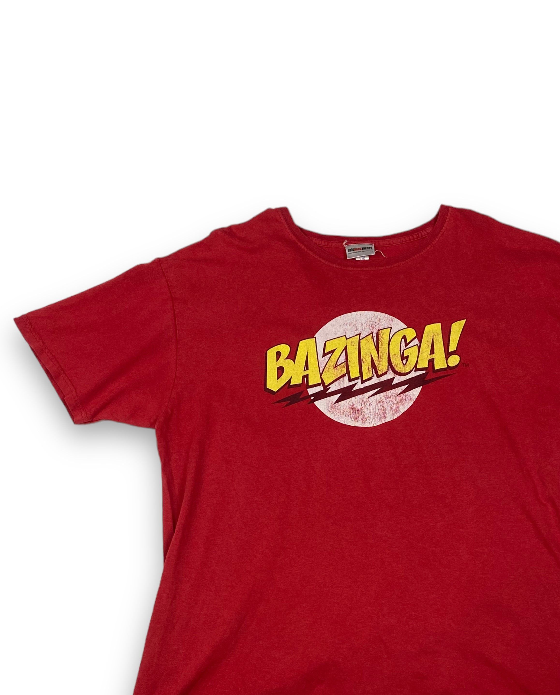 Vintage Vintage BIG BANG THEORY Bazinga Sheldon Red T-Shirt M730 Size US XL / EU 56 / 4 - 3 Thumbnail