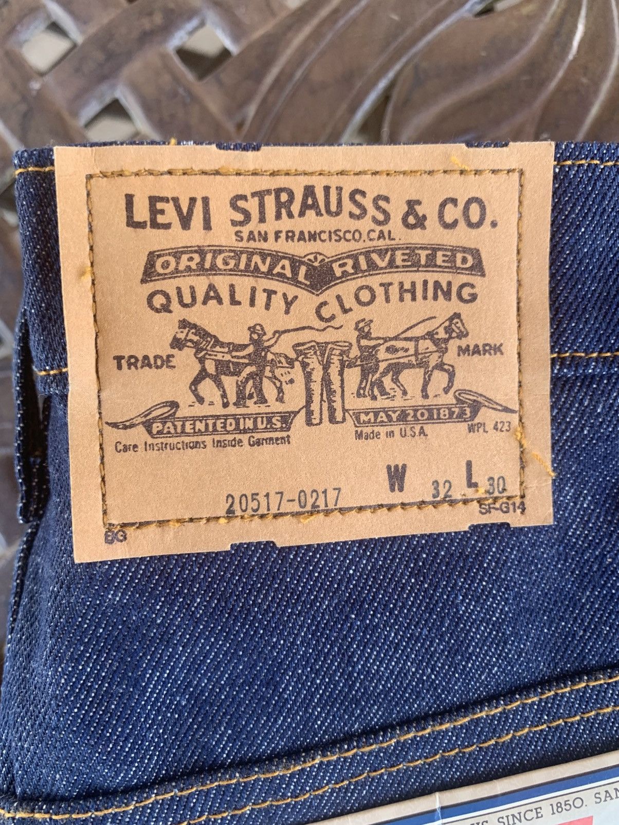 Levi's Vintage 1970s 517 Bootcut NWT Orange Tab Size US 32 / EU 48 - 3 Thumbnail