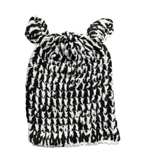 Handmade × Japanese Brand Handmade Knitted Balaclava Ski Mask Panda Bear Animal Style Size ONE SIZE - 3 Thumbnail