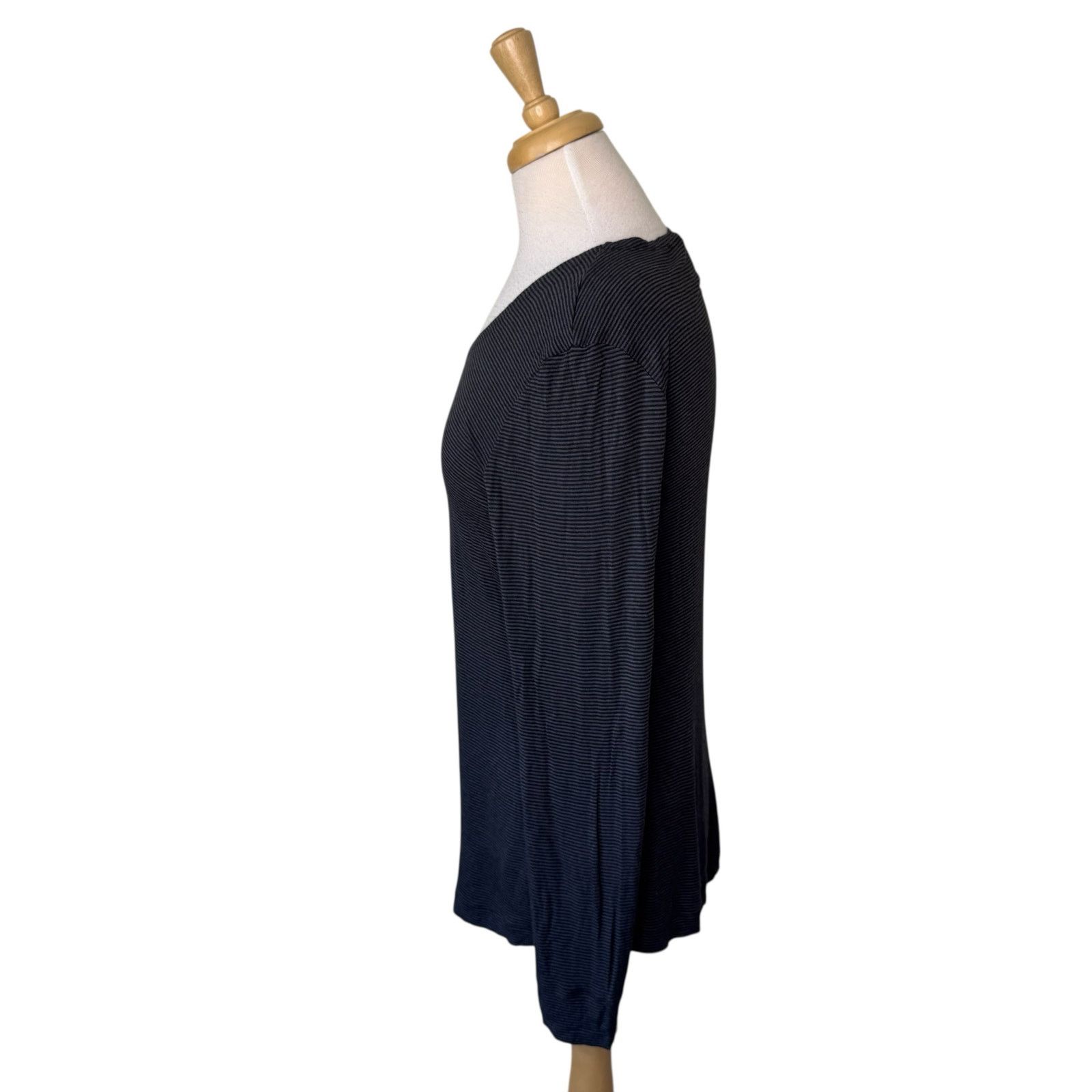 Other OSKA Gray Striped Scoop Neck Long Sleeve Tee Size 0 / Small Size XS / US 0-2 / IT 36-38 - 5 Thumbnail