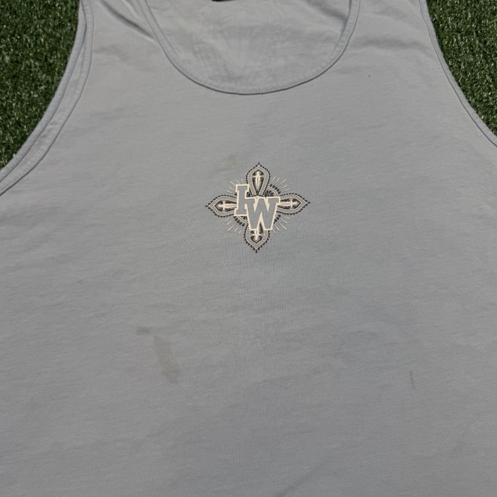 Vintage Iron Willed Tank Top Shirt Men's M Blue Sleeveless Activewear Performance Size US M / EU 48-50 / 2 - 7 Thumbnail
