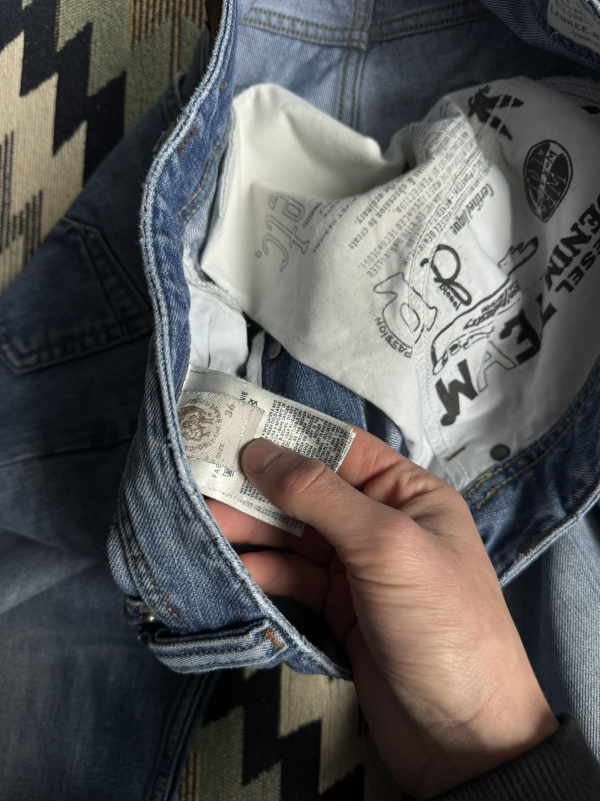 Diesel Vintage Diesel Y2K Denim Jeans Size US 36 / EU 52 - 14 Thumbnail