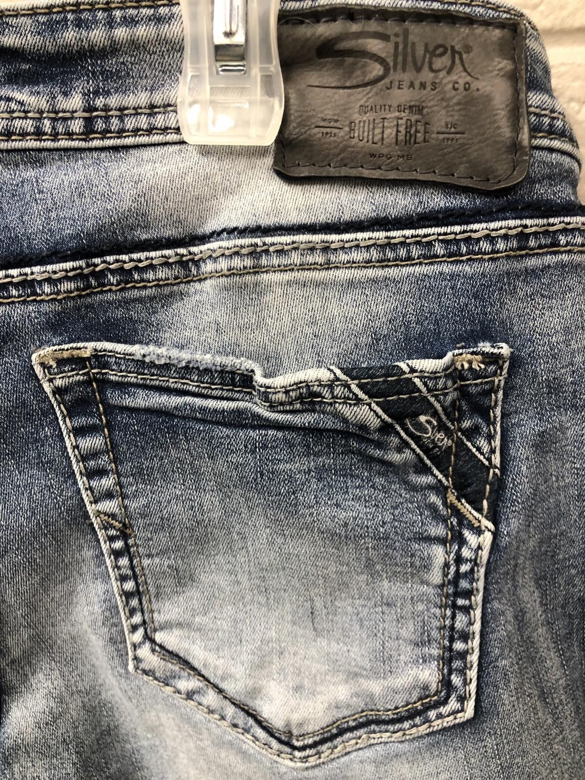 Silver Jeans Co. Silver Jeans Co. Denim Motion Women's Slim Fit Jeans Size 28" / US 6 / IT 42 - 5 Thumbnail