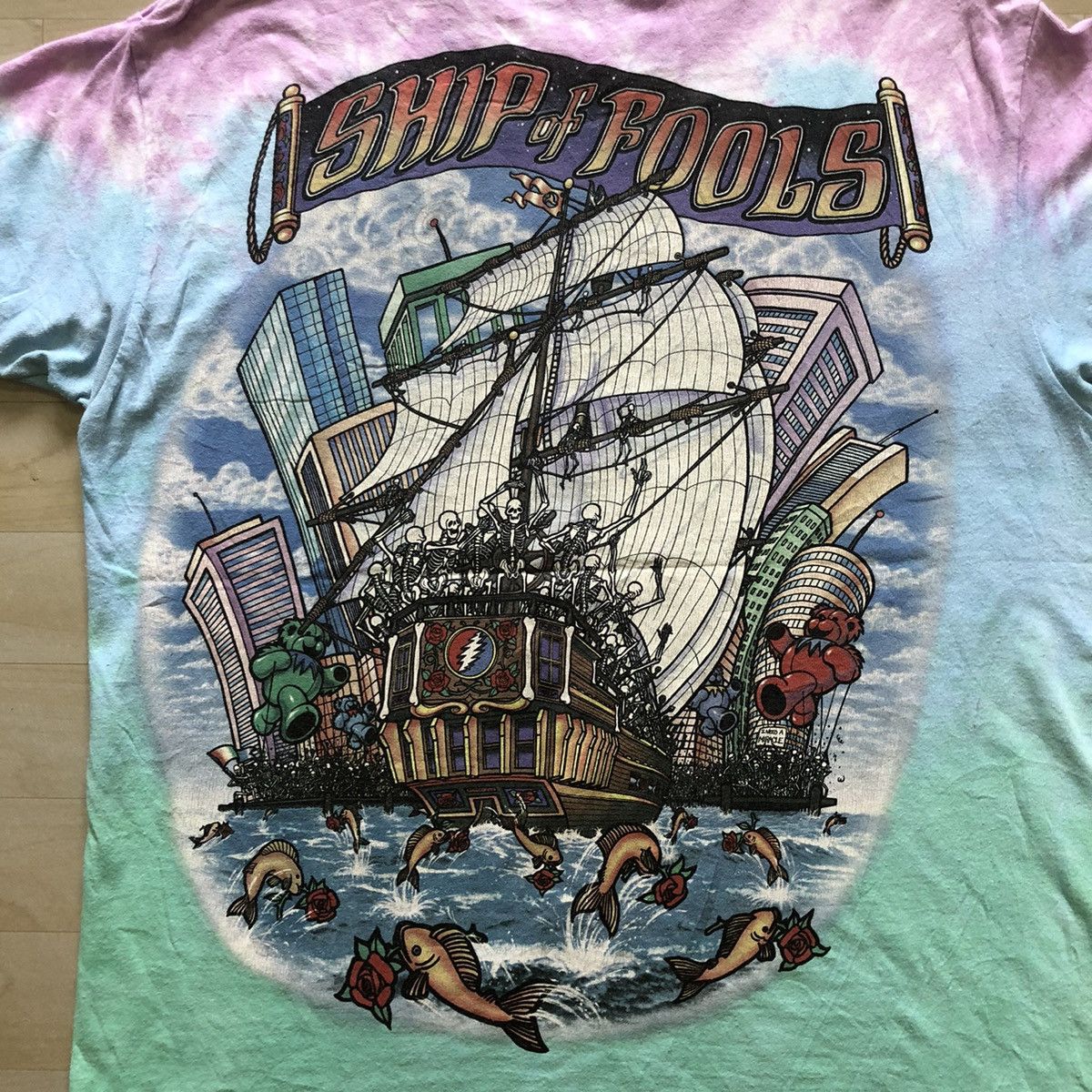 Grateful Dead Vintage 2001 Grateful Dead Ship of Fools Tie Dye Tee Size US M / EU 48-50 / 2 - 5 Thumbnail