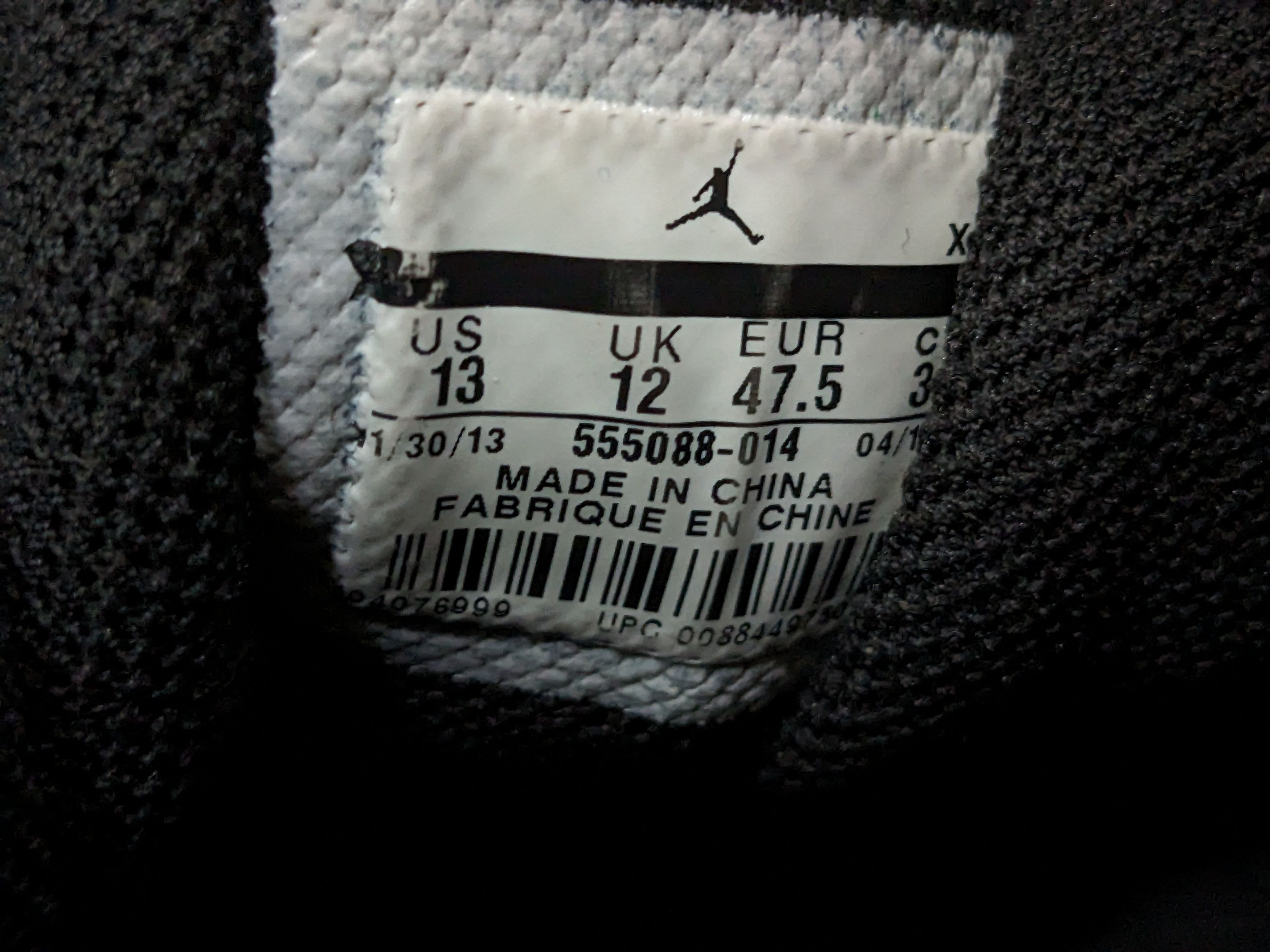 Jordan Brand Nike Air Jordan 1 Retro High OG Shadow 13 555088-014 Size US 13 / EU 46 - 8 Thumbnail