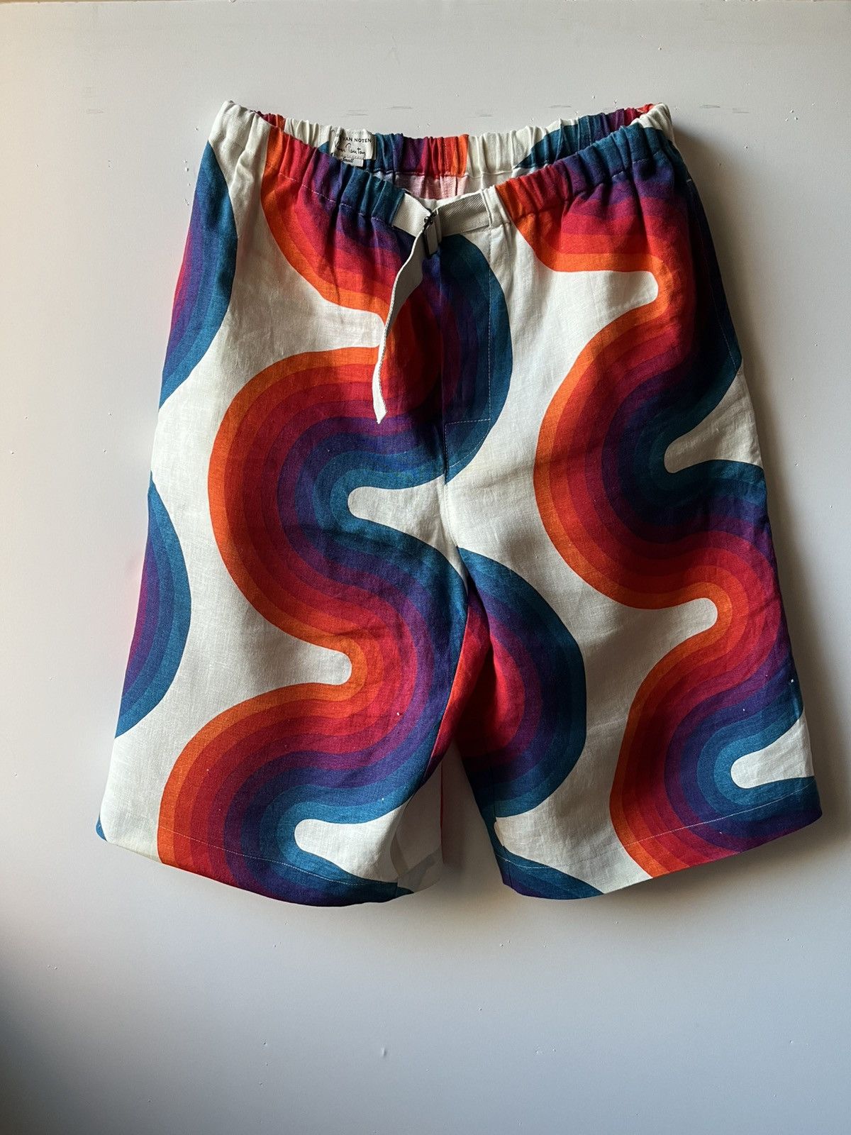 Dries Van Noten × Verner Panton ショートパンツ Dries Van Noten Dries Van Noten Verner Panton Printed Linen Shorts