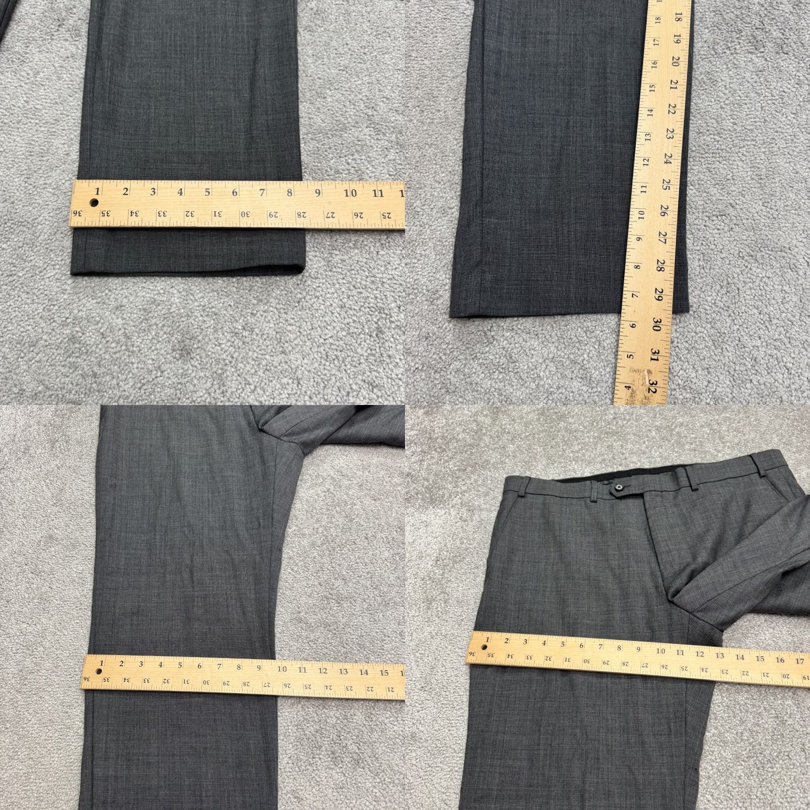Ralph Lauren Lauren Ralph Lauren Wool Pants Men 38x30 Gray Straight Leg Dress Pants Size US 38 / EU 54 - 9 Thumbnail