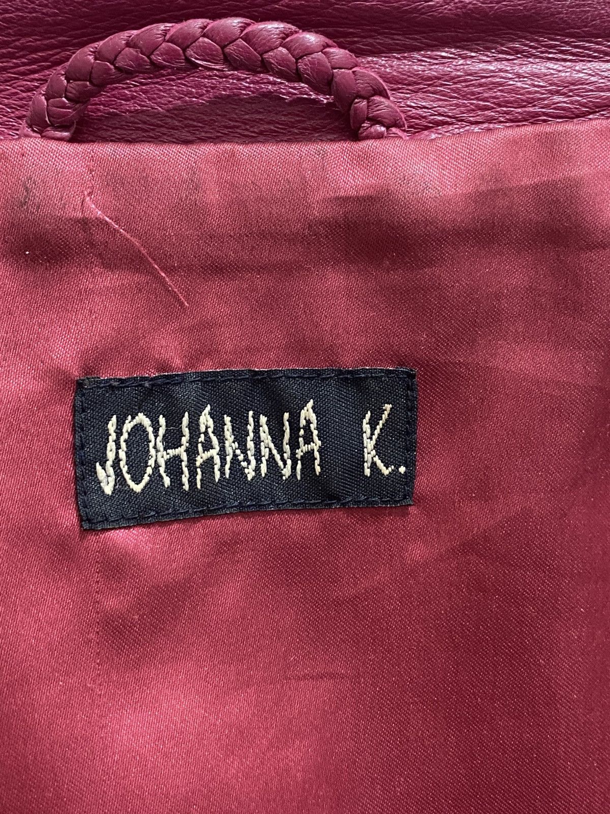 Other JOHANNA K BURGUNDY LEATHER JACKET Size M / US 6-8 / IT 42-44 - 8 Thumbnail