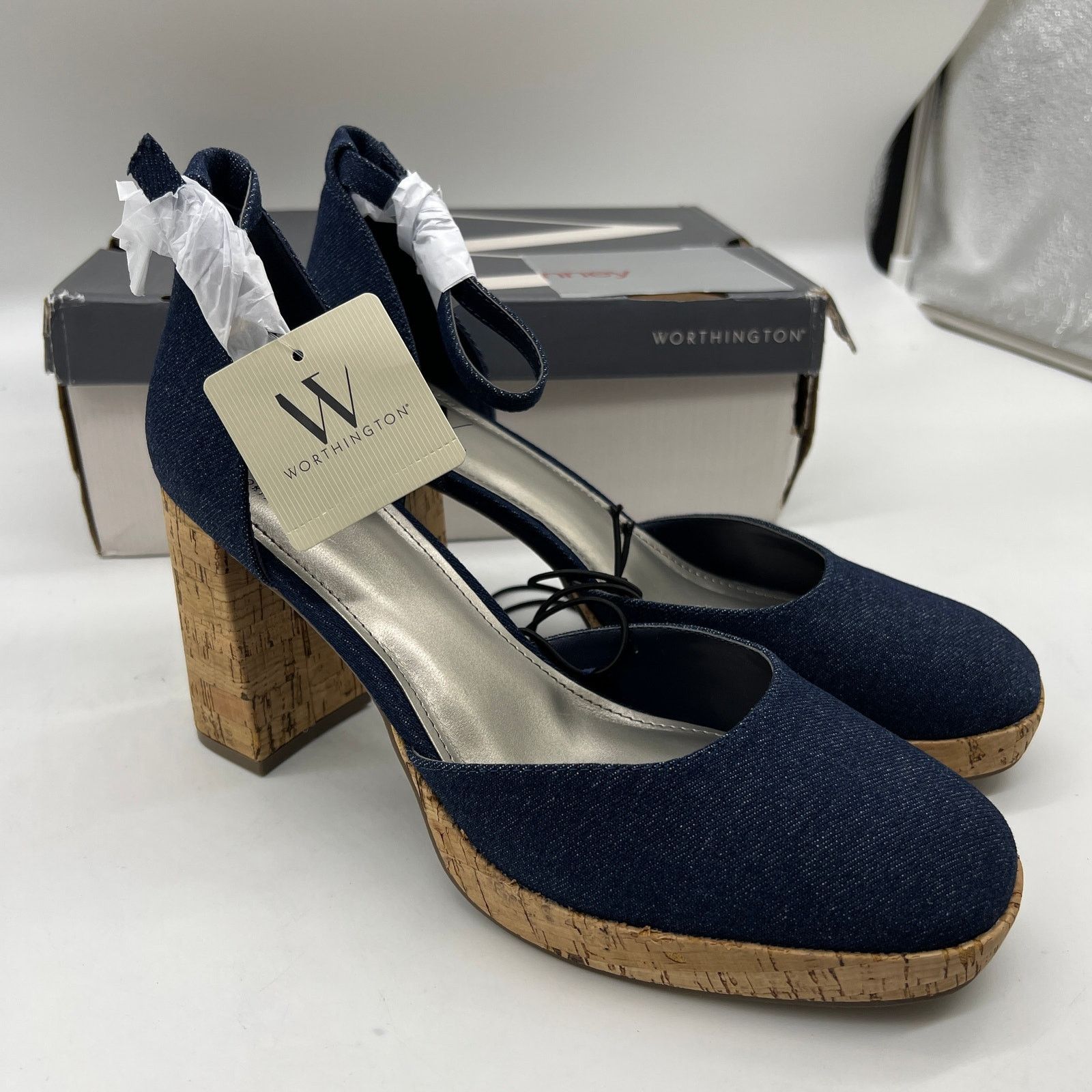 Other Worthington Womens Panama Block Heel Pumps Size US 9.5 / IT 39.5 - 1 Thumbnail