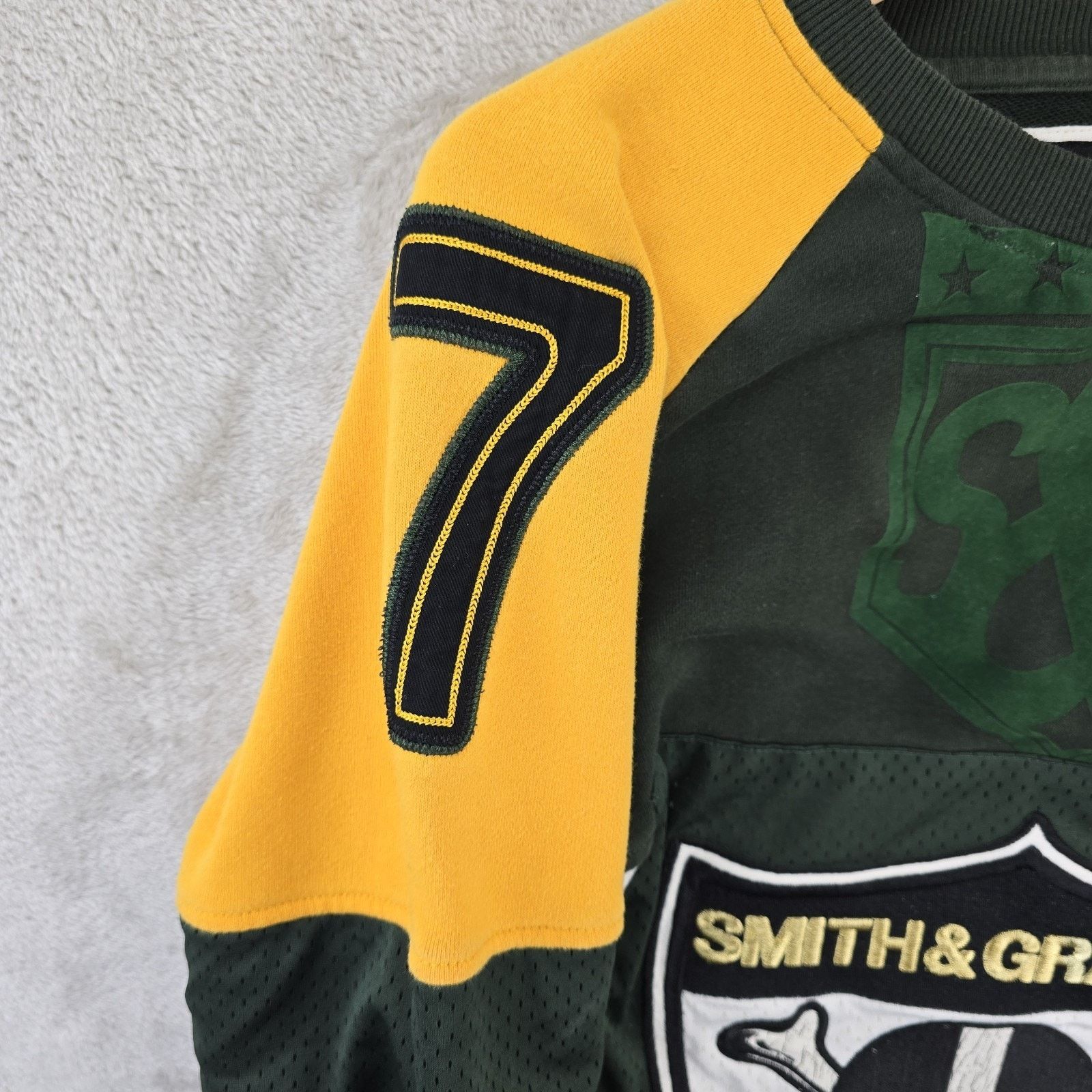 Other Smith & Graham Jersey Sweater Mens Large Green Yellow Skull Size US L / EU 52-54 / 3 - 7 Thumbnail
