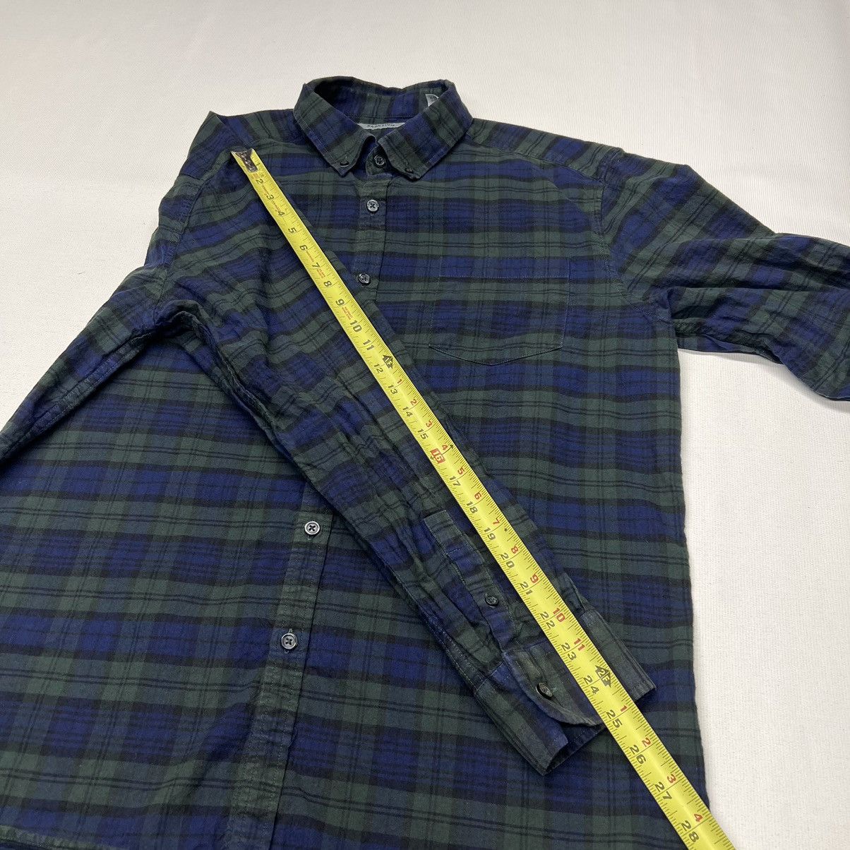 Kenneth Cole Kenneth Cole Reaction Flannel Shirt Button Down Green Blue Size US XL / EU 56 / 4 - 17 Thumbnail