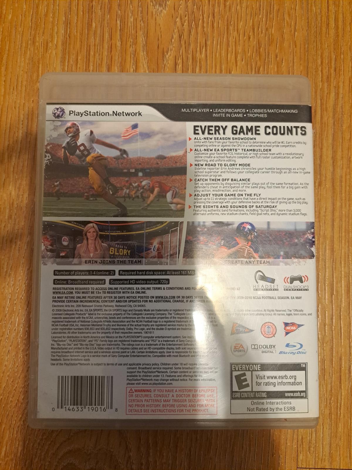 Other NCAA Football 10 PS3 Video Game Size ONE SIZE - 2 Thumbnail