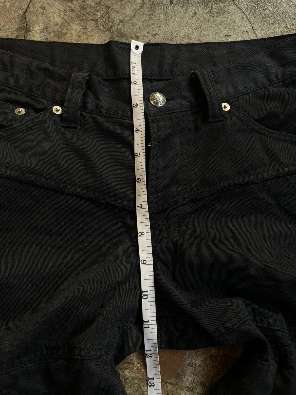 Tornado Mart 2000s JAPANESE PATTERN BREAK FLARE BOOTCUT PANTS VKEI GOTHIC Size US 30 / EU 46 - 14 Thumbnail