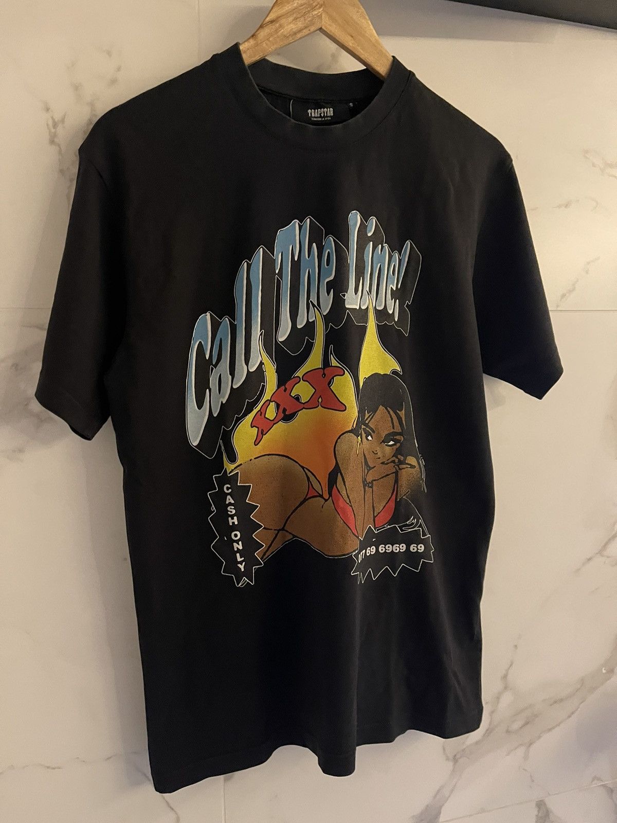Trapstar London Trapstar Call The Line nudie girl t-shirt sex tee Size US S / EU 44-46 / 1 - 4 Thumbnail