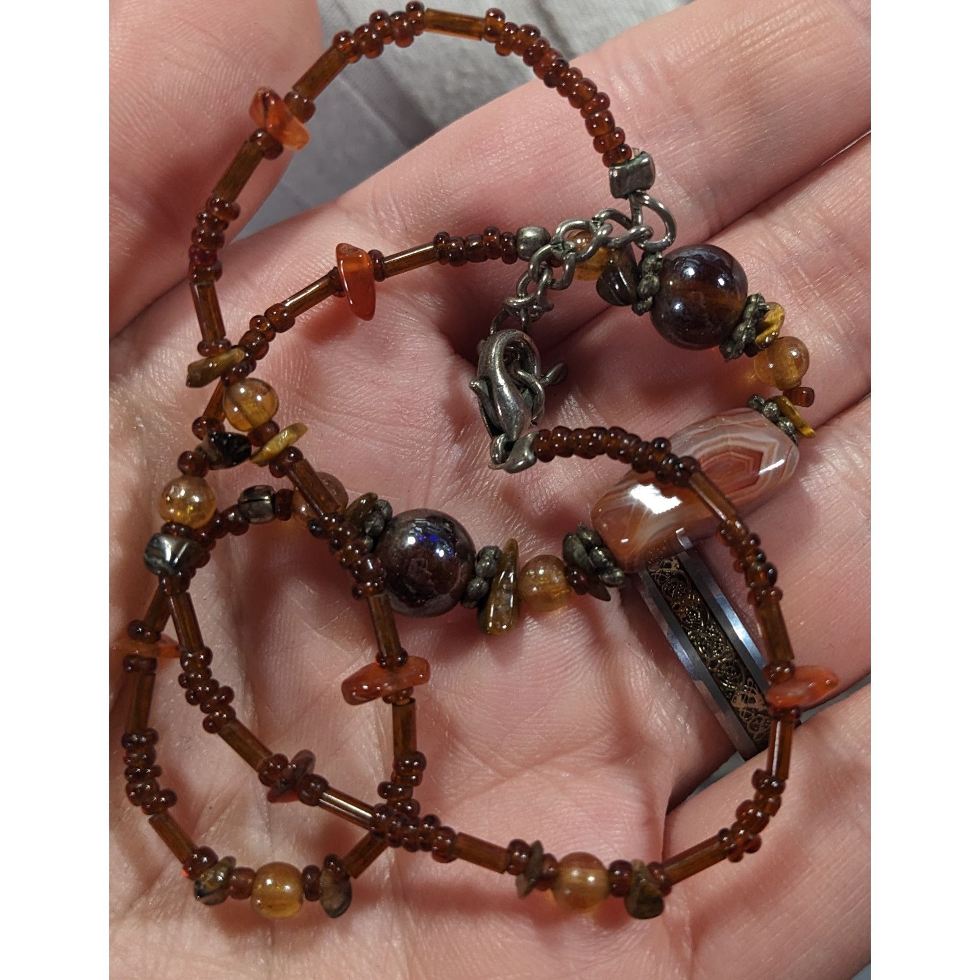 Other Rustic Glass And Gemstone Beaded Necklace Size ONE SIZE - 5 Thumbnail
