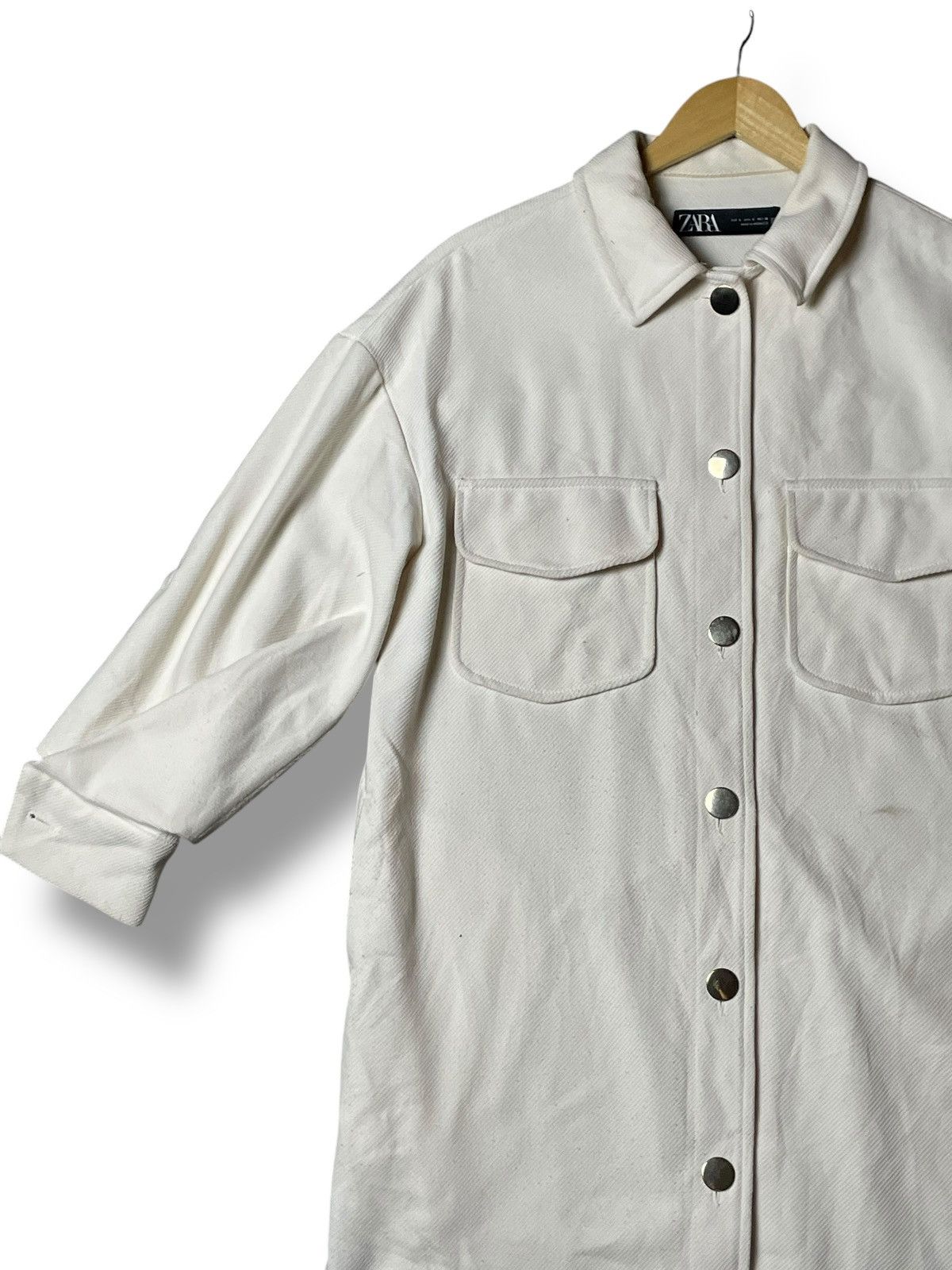 Vintage × Zara Zara Oversized Shirt Coat (28) Size US S / EU 44-46 / 1 - 2 Thumbnail