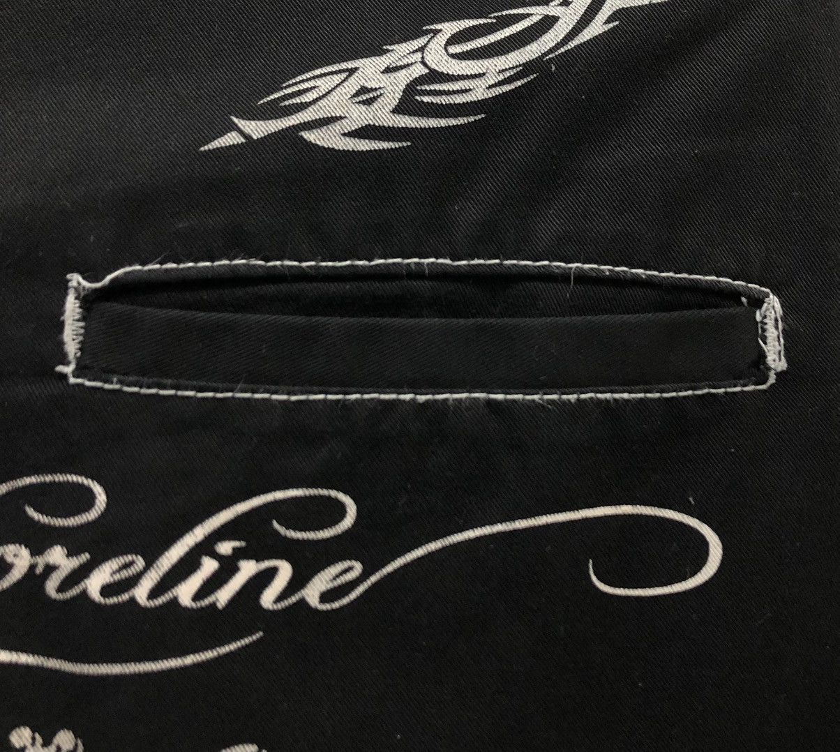 Japanese Brand DENIAL "Abrupt Blow" Graphic Jeans – Gothic Streetwear Style Size US 32 / EU 48 - 11 Thumbnail