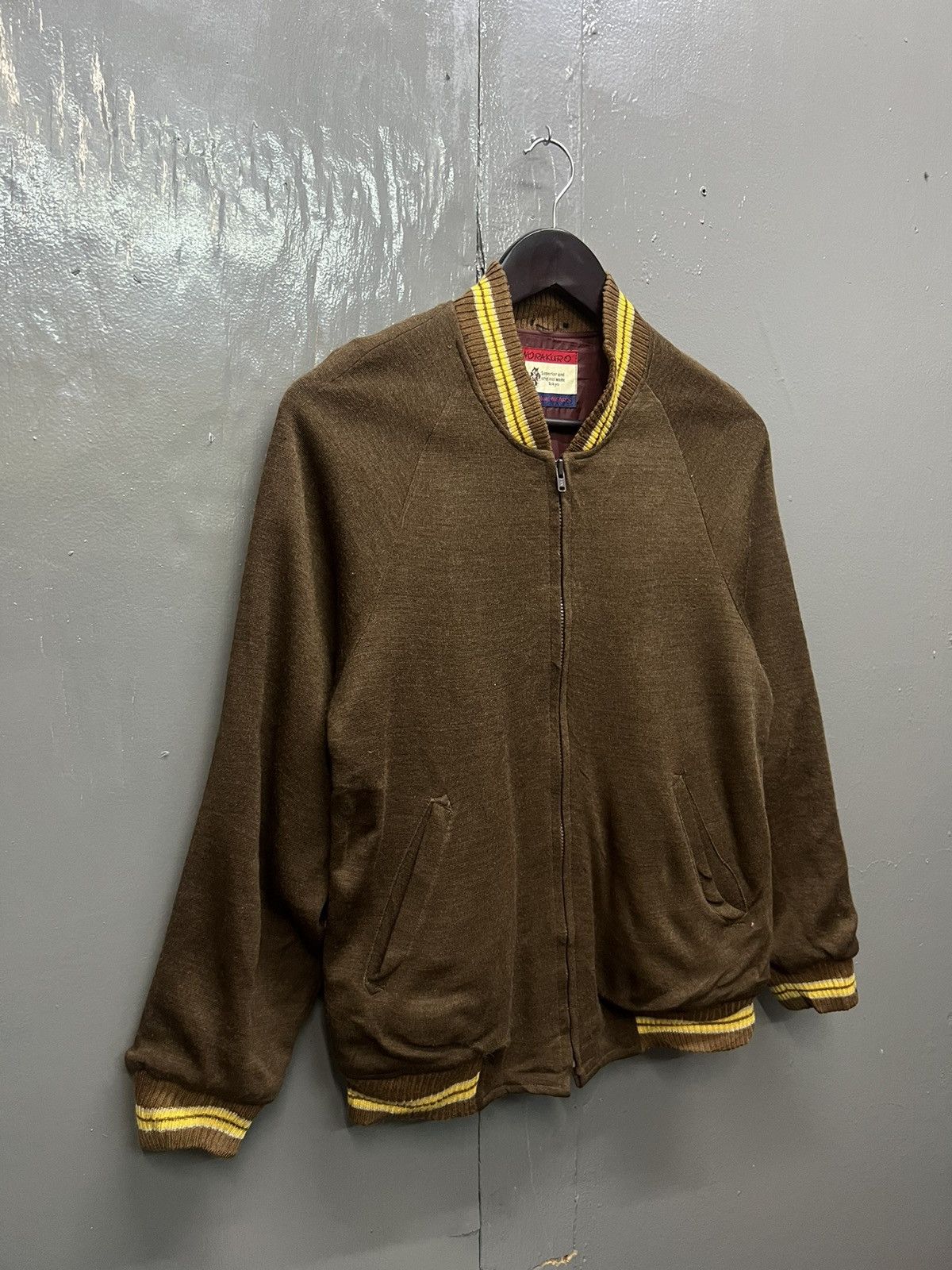 Vintage Vintage Norakuro Wool Varsity Jacket Size US S / EU 44-46 / 1 - 4 Thumbnail