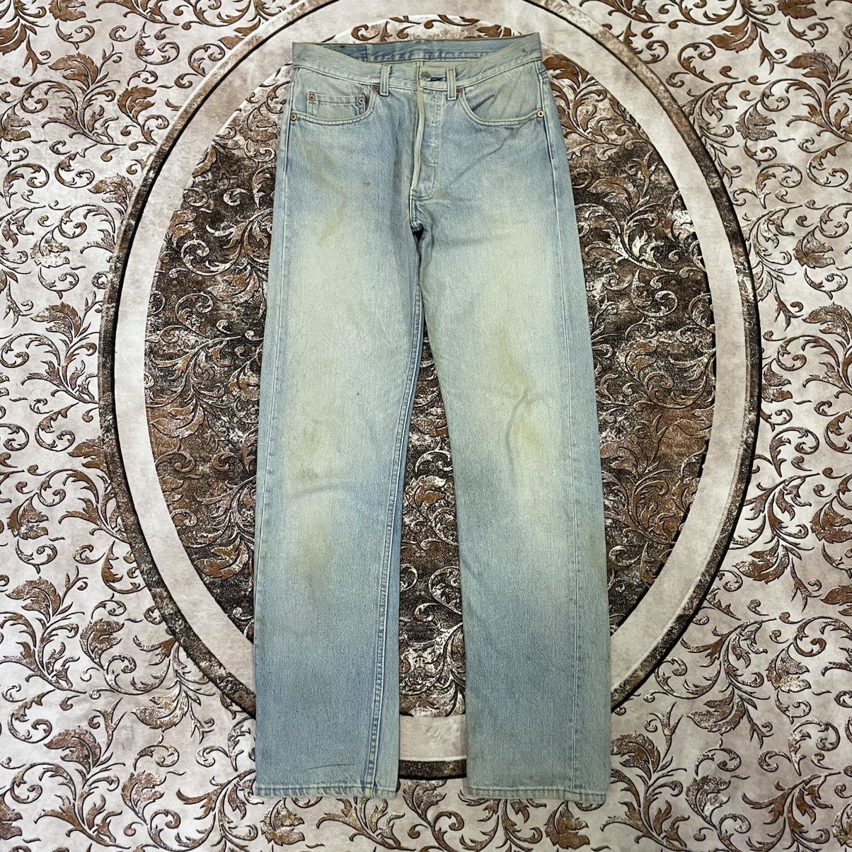 Levi's Vintage Clothing 🔥Vintage Levis 501 Stoned Washed Distress Dirty Denim Jeans Size US 31 - 1 Thumbnail