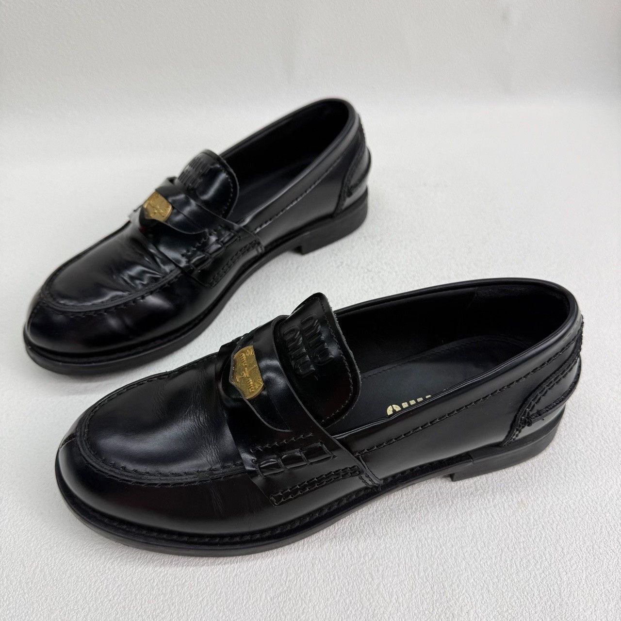 Miu Miu Miu Miu Casual Black Lowtop Sneakers us_6 Women Size US 6 / IT 36 - 1 Thumbnail