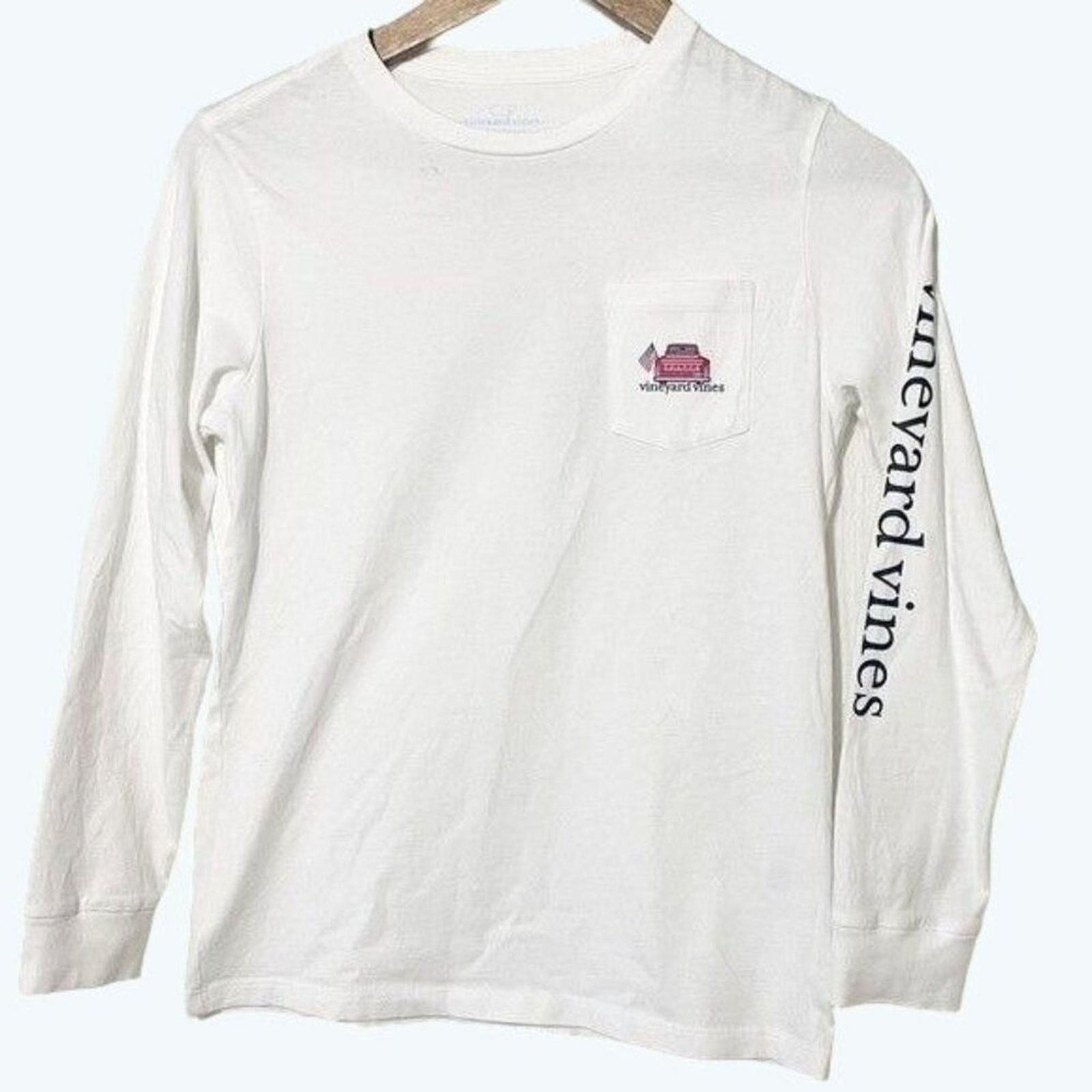 Vineyard Vines Vineyard Vines Kids Medium Americana Gameday T-Shirt White Size M / US 6-8 / IT 42-44 - 3 Thumbnail