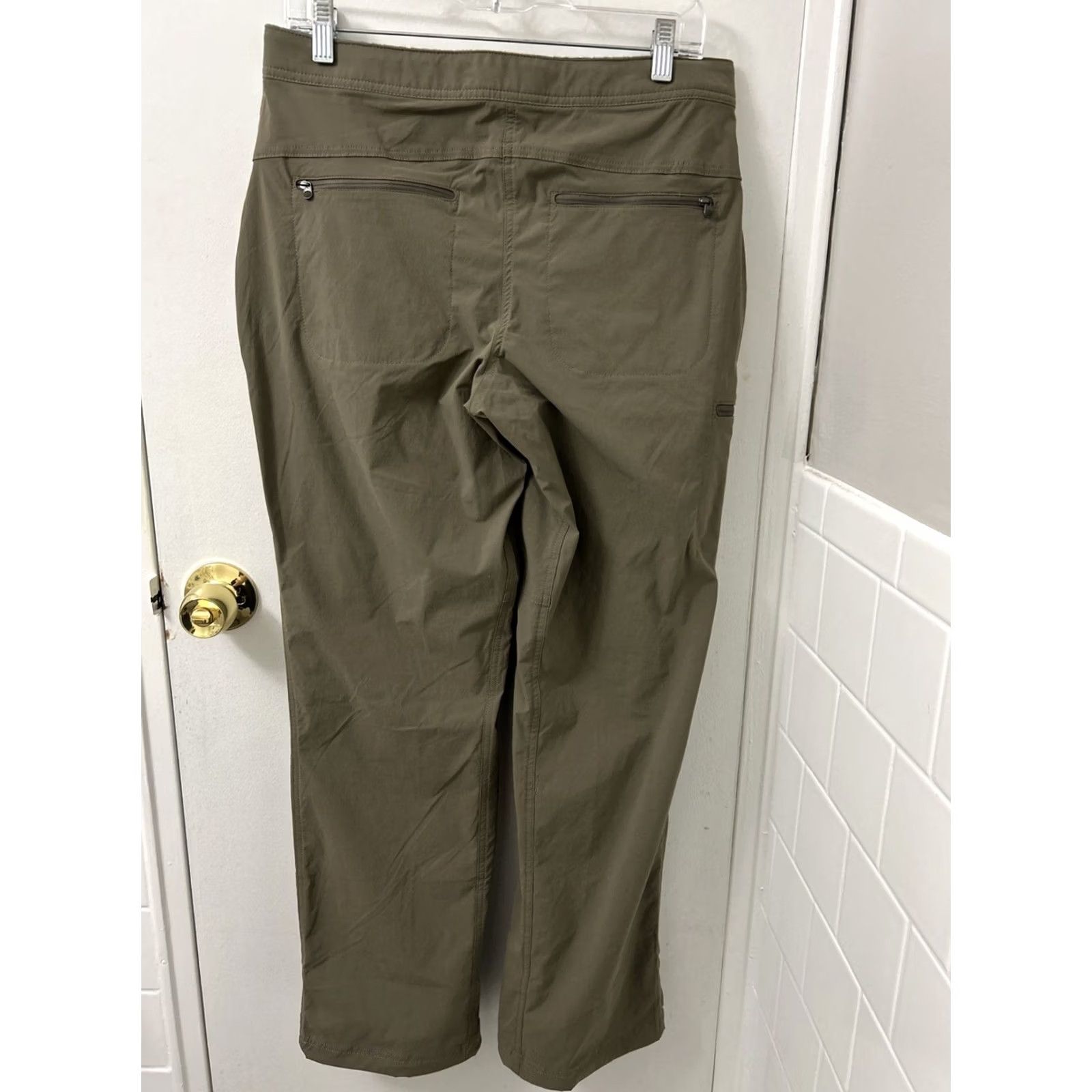 Vintage LL Bean Trail Pants Womens 10 Brown Water Repellent UPF 50+ Cargo Straight Leg 32x31 Mens Womens Girls Boys Size 24" / US 00 / IT 34 - 6 Thumbnail