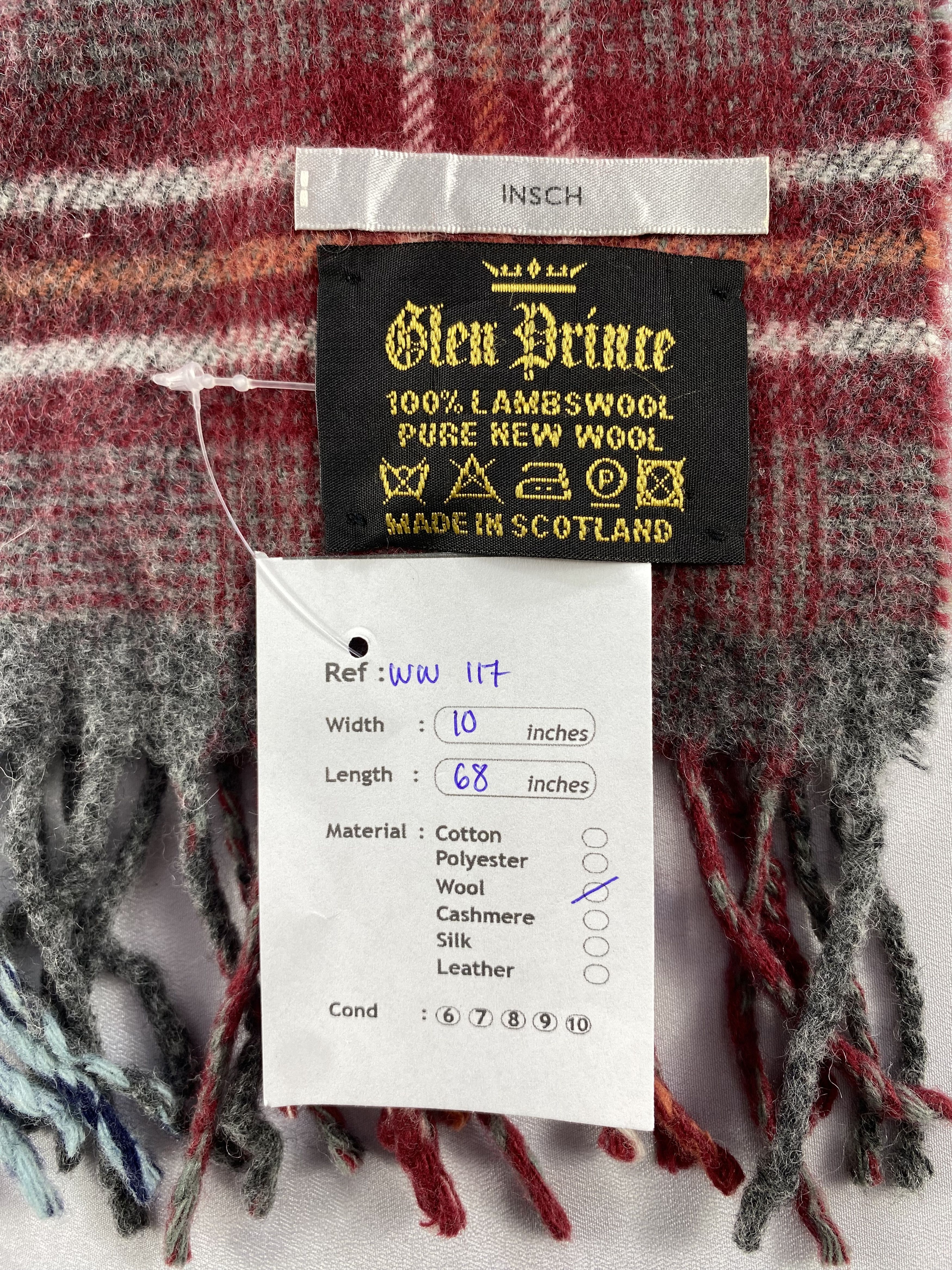Vintage Glen Prince Scarf / Muffler / Neckwear - WW117 Size ONE SIZE - 7 Thumbnail
