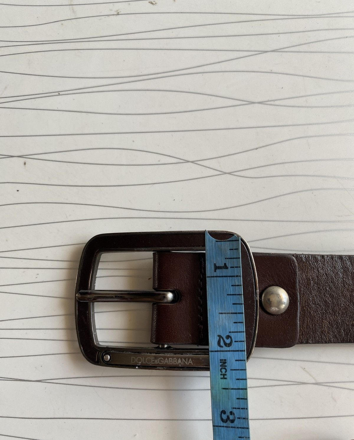 Dolce & Gabbana Dolce & Gabbana Leather Belt - Size 34" Size ONE SIZE - 5 Thumbnail