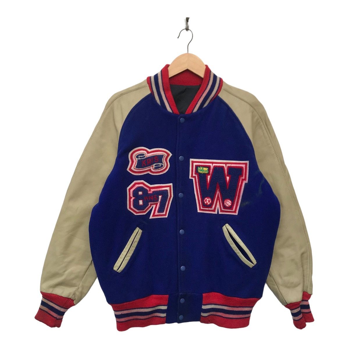 Vintage Vintage K.Knutson 87 Streetwear College Varsity Jacket Size US M / EU 48-50 / 2 - 2 Thumbnail