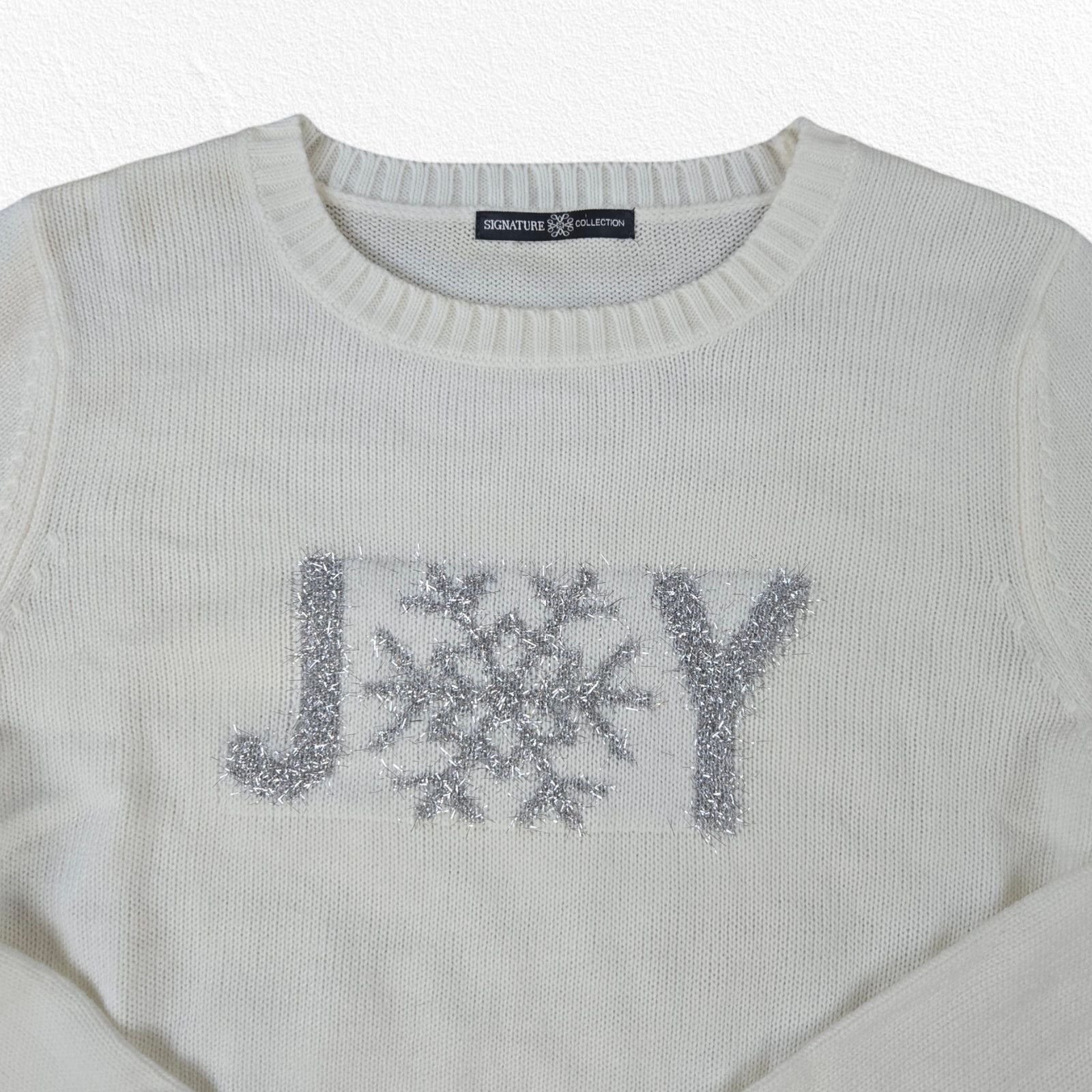 Other Ivory Joy Crewneck Snowflake Sweater Large Size L / US 10 / IT 46 - 4 Thumbnail