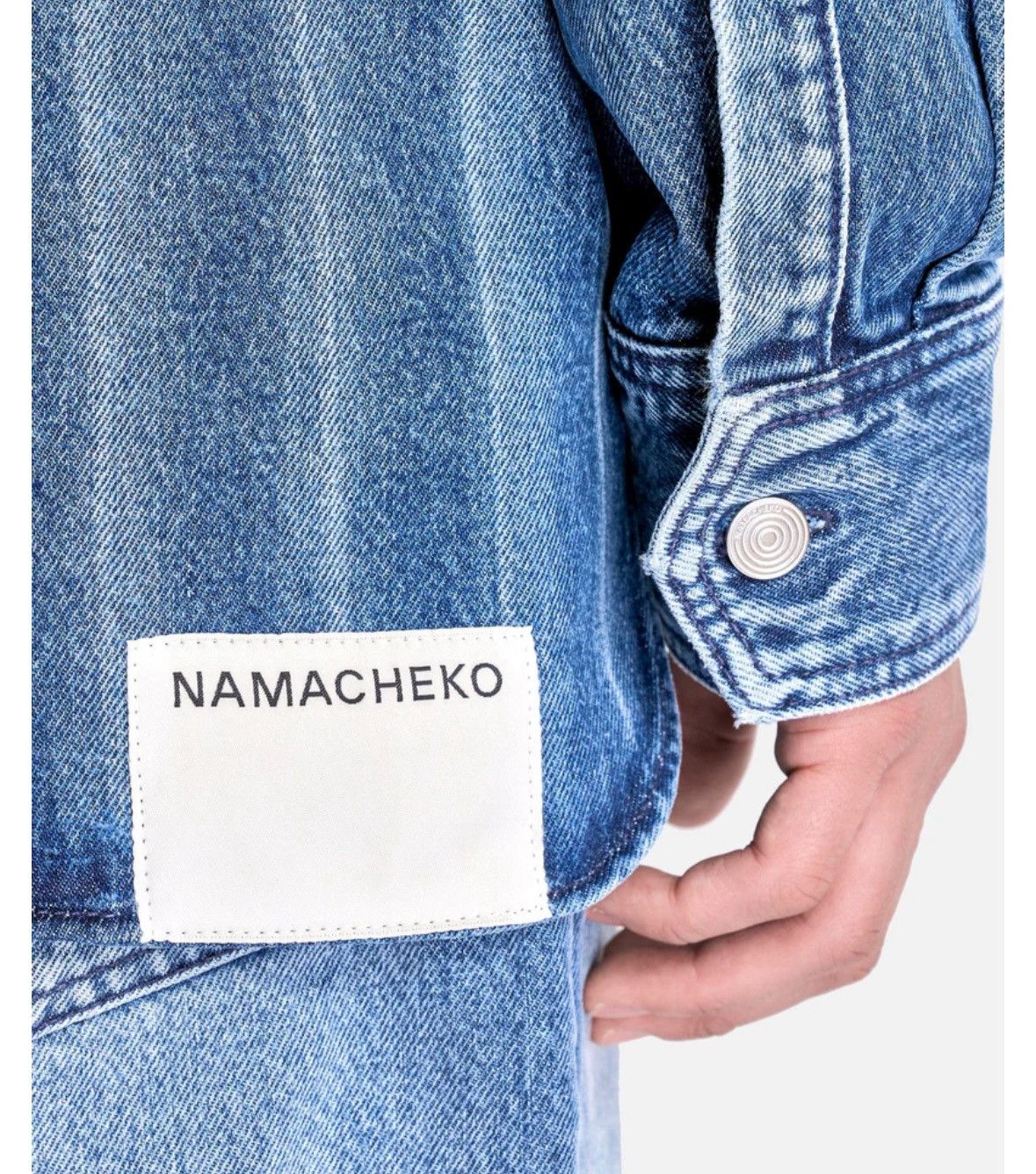 Namacheko New With Tags FW24-25 Hank Denim Shirt in Washed Blue size L Size US L / EU 52-54 / 3 - 10 Thumbnail