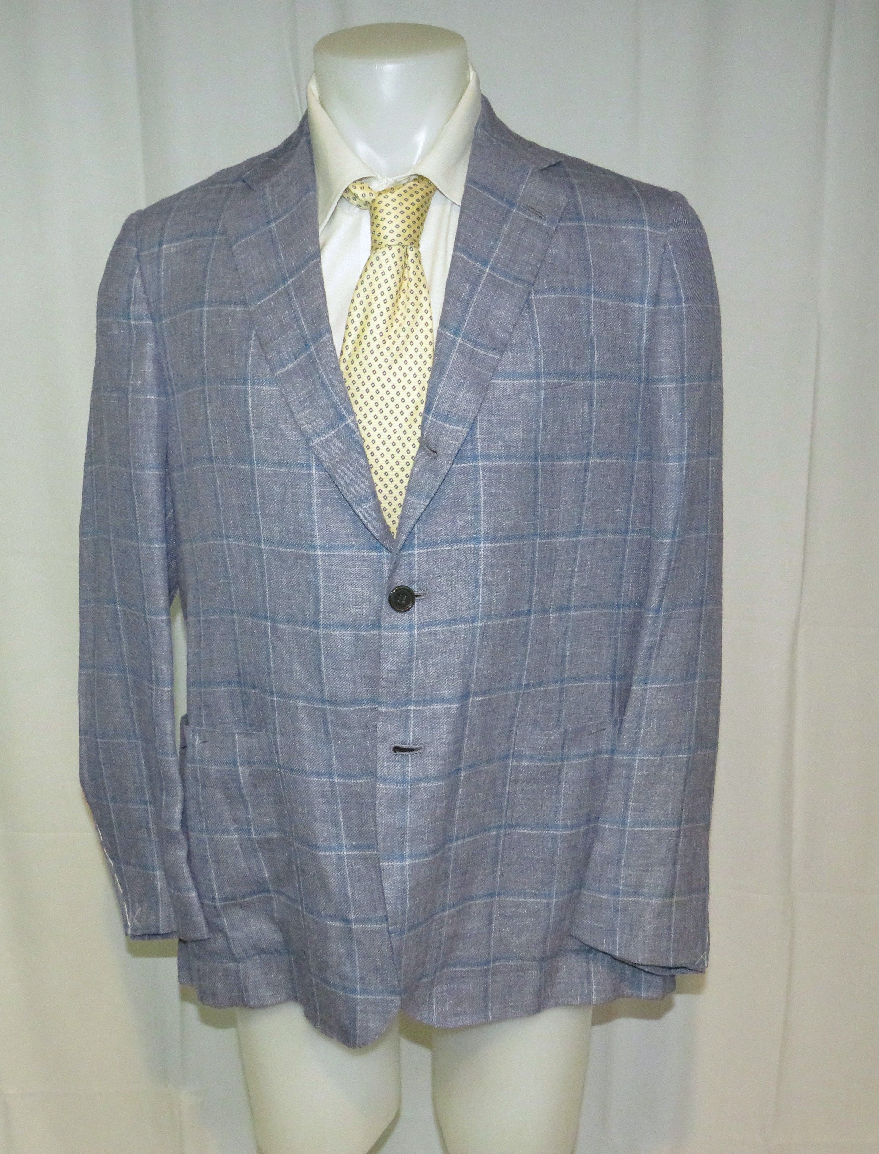 Kiton Cashmere Cotton Silk Three Roll Two Blazer 46R NWT $6295 Size 46R - 1 Thumbnail