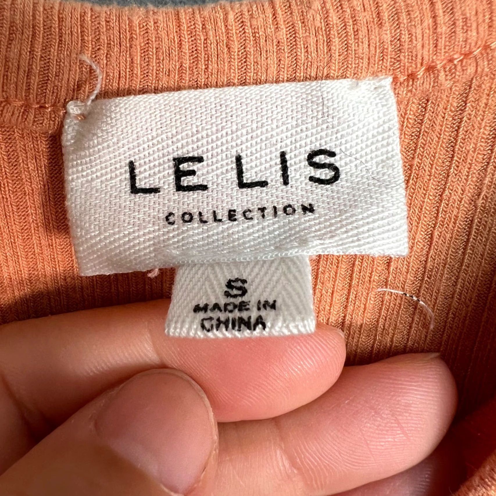 Vintage Le Lis Collection Maxi Dress Sleeveless Orange Ruched Ribbed Ladies S Small Summer Rayon/Spandex Size S / US 4 / IT 40 - 3 Thumbnail
