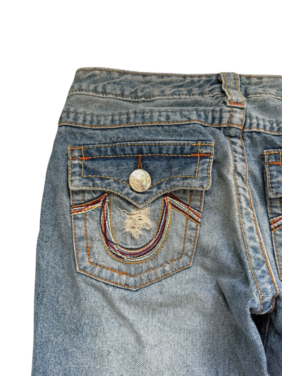 True Religion True Religion Washed Faded Flared Bootcut Jeans Joey Big T Size 28" / US 6 / IT 42 - 6 Thumbnail