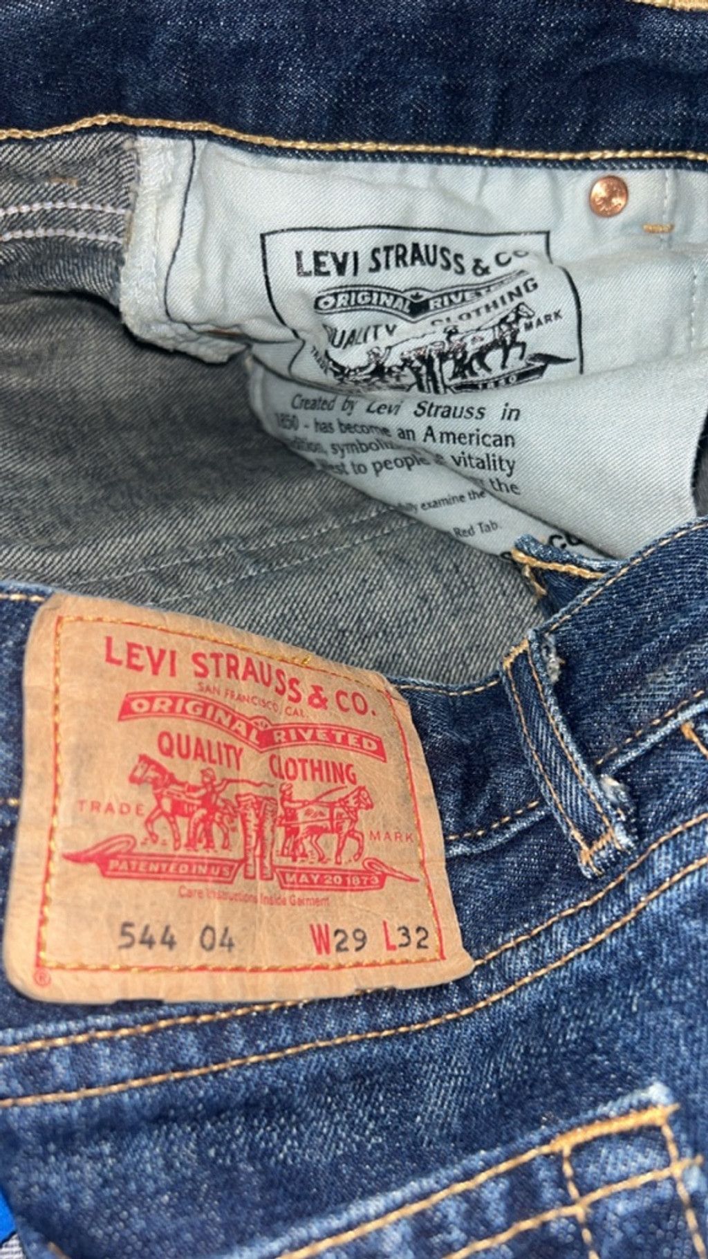 Levi's Women's Levi's Blue Flare Jeans W29 L32 Size 29" - 2 Thumbnail