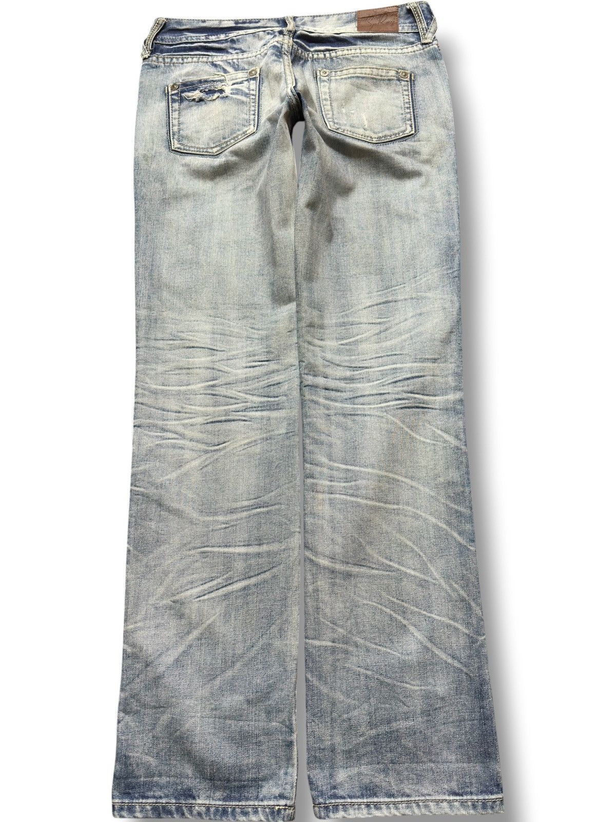 Tornado Mart Vintage Sp Rays Faded Clawmark Distressed Denim Size US 32 / EU 48 - 4 Thumbnail