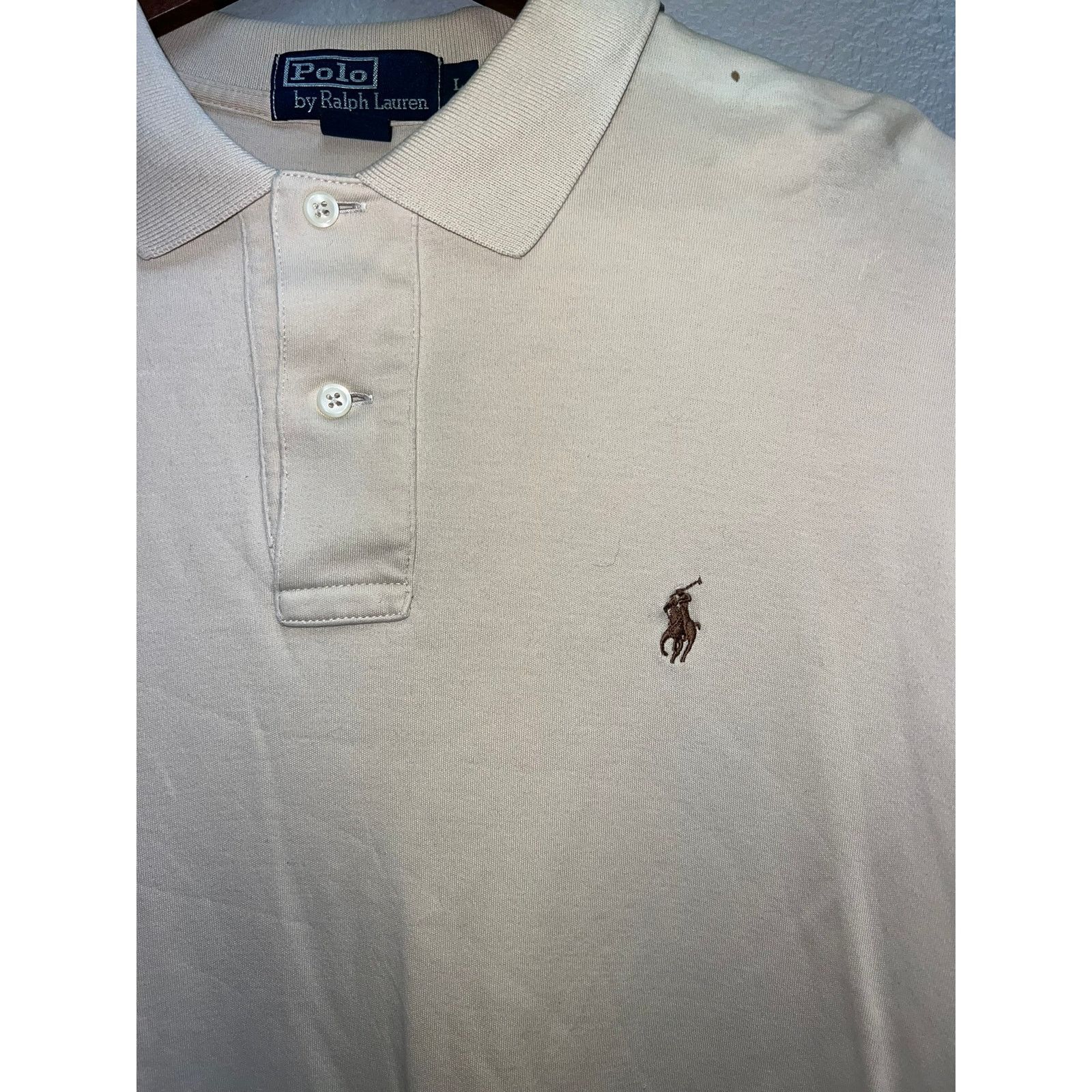 Polo Ralph Lauren Polo Ralph Lauren Brown Polo Shirt Small Horse Golf Blue Tag Size US L / EU 52-54 / 3 - 3 Thumbnail