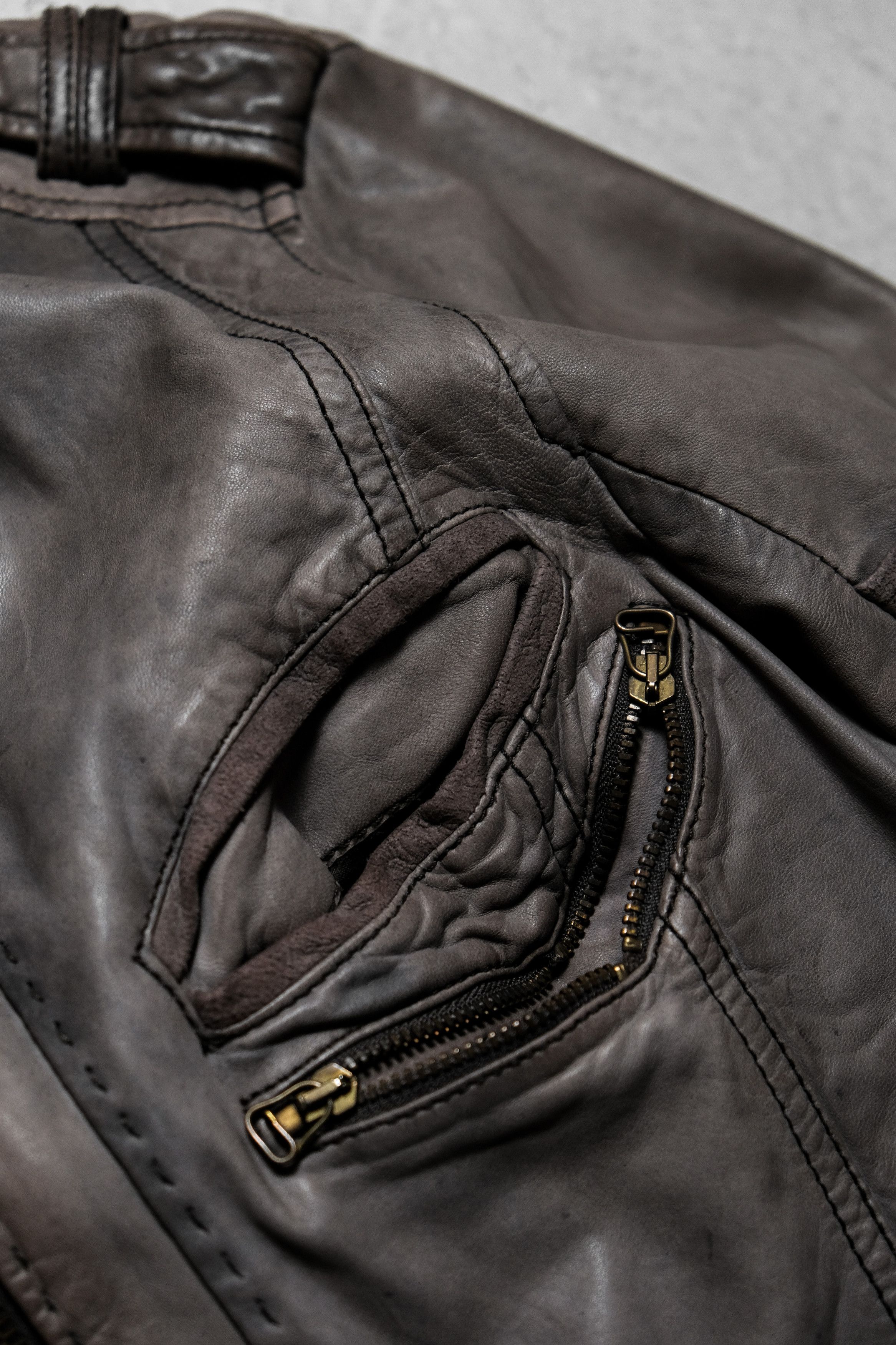Diesel DIESEL Leather Rider Jacket Size US S / EU 44-46 / 1 - 5 Thumbnail